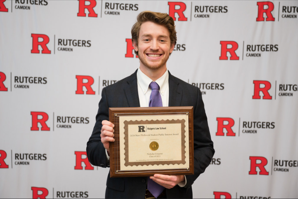 Image Nicholas Gangemi Honored with the 2024 Mary Philbrook Student Public Interest Award