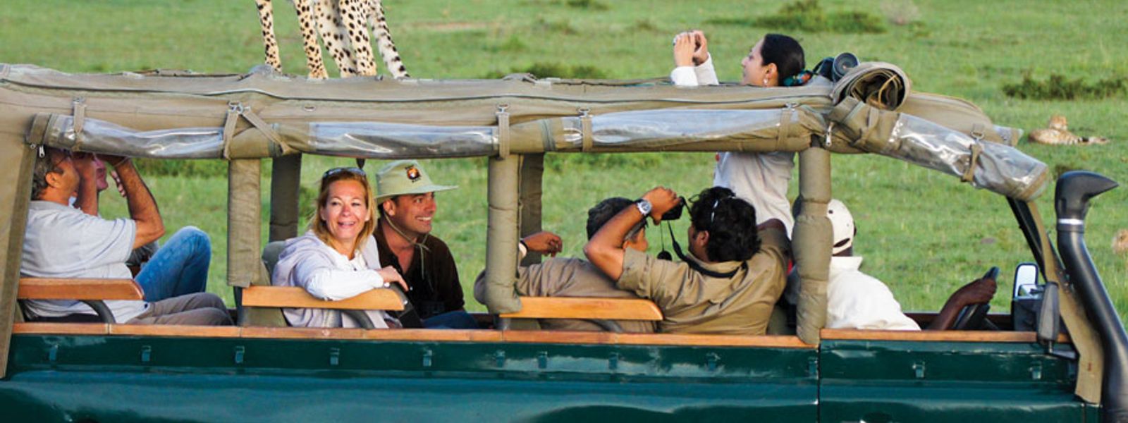 Luxury tented camp at Mara Intrepids overlooking the Talek River in Masai Mara, Kenya