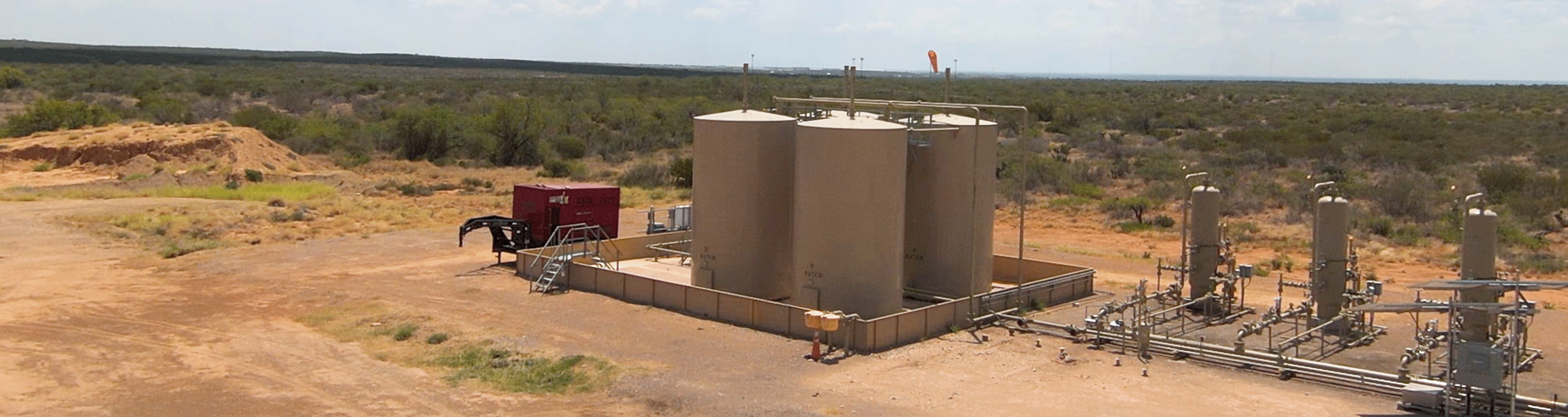 oil refinery in desert