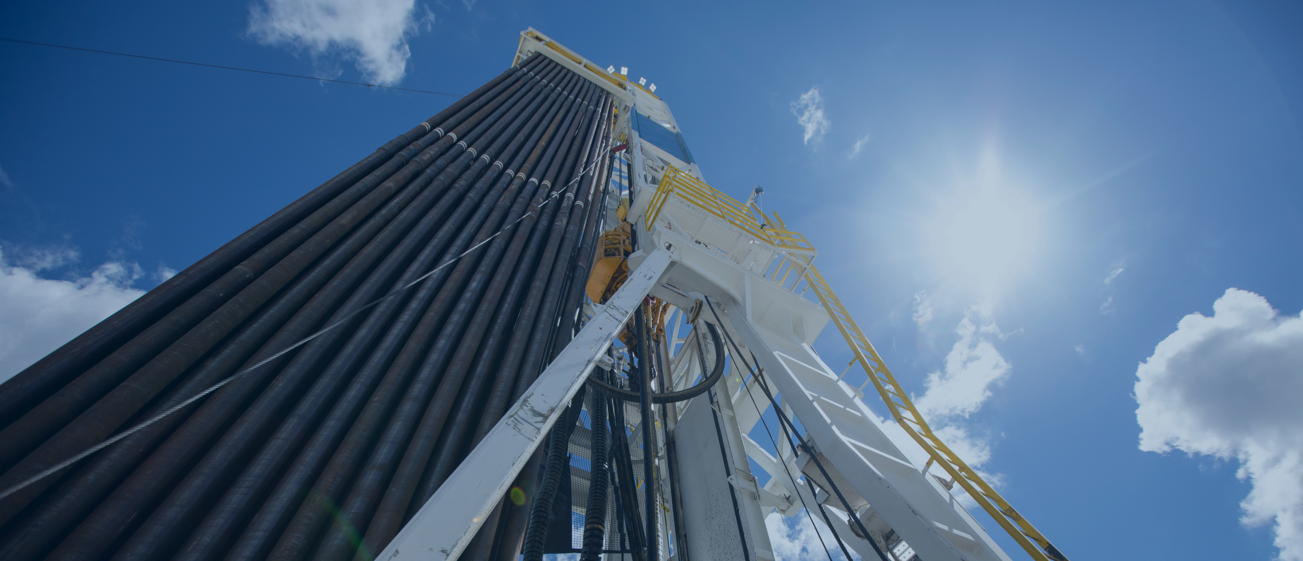 oil drill against the sky