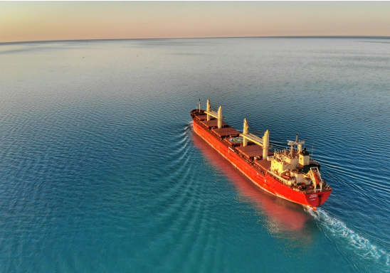 Cargo Ship at sea