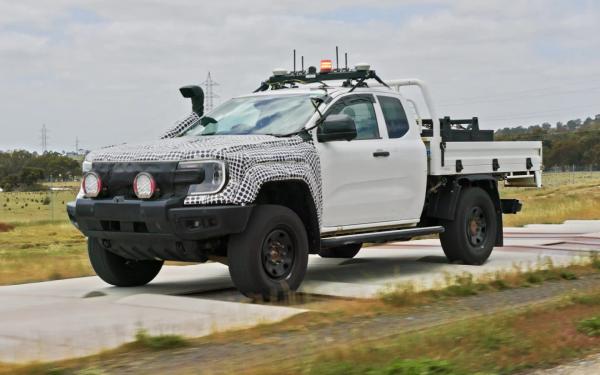 Robot Test Drives Ford Ranger Super Duty
