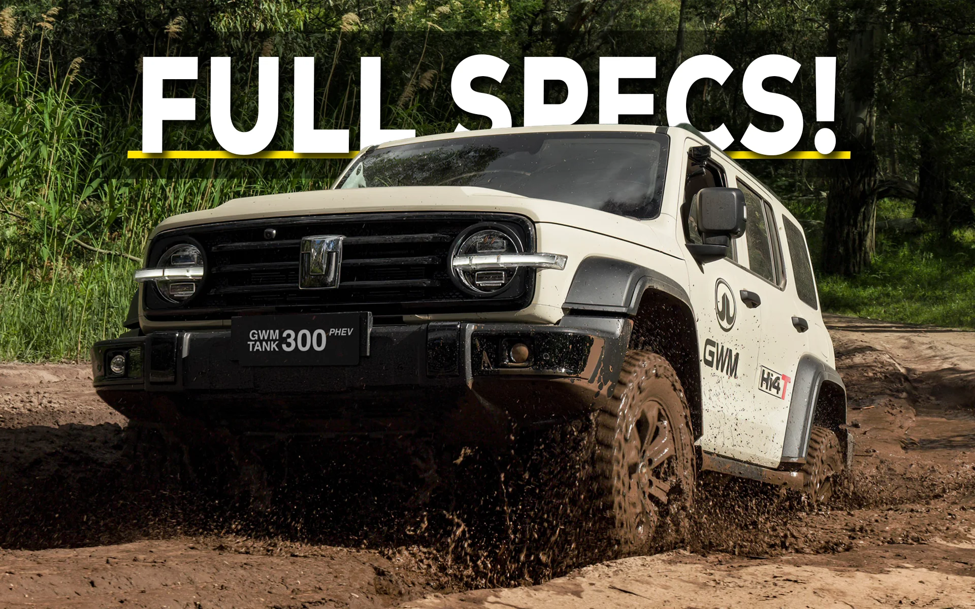 GWM Confirms Full Specifications for 2026 Tank 300 Hi4-T Plug-in Hybrid