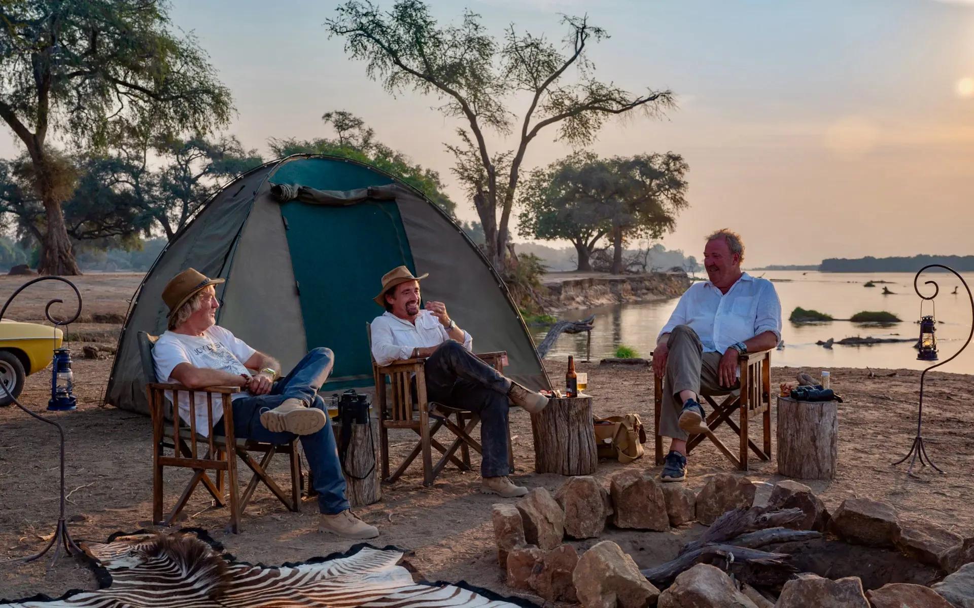 Clarkson, Hammond, May in New Amazon Show