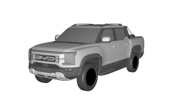 BYD's Upcoming Ute: Patent Images Showcase Design & Power Ahead of 2024 Launch