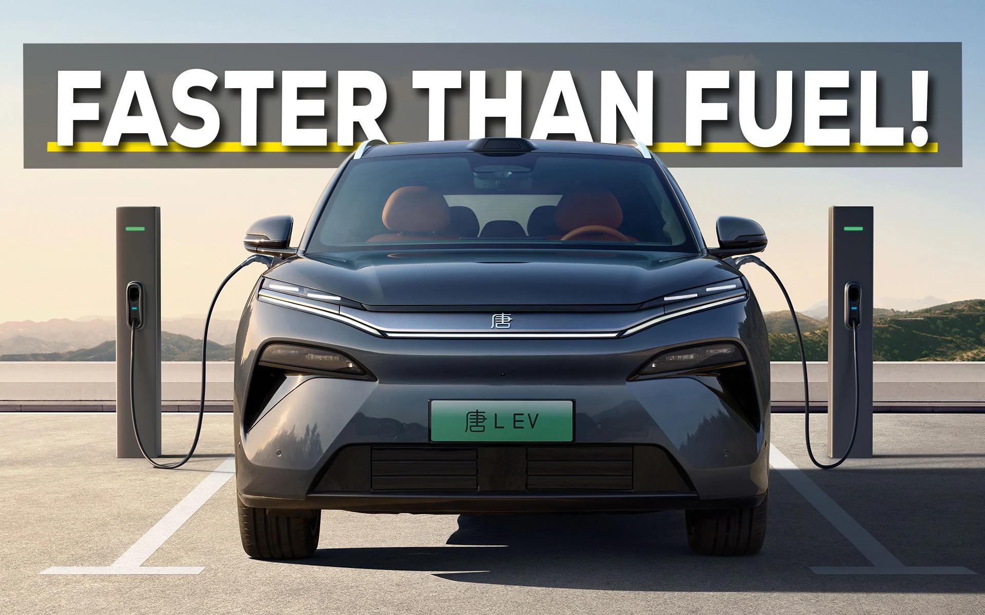 BYD can recharge your EV faster than a petrol car 