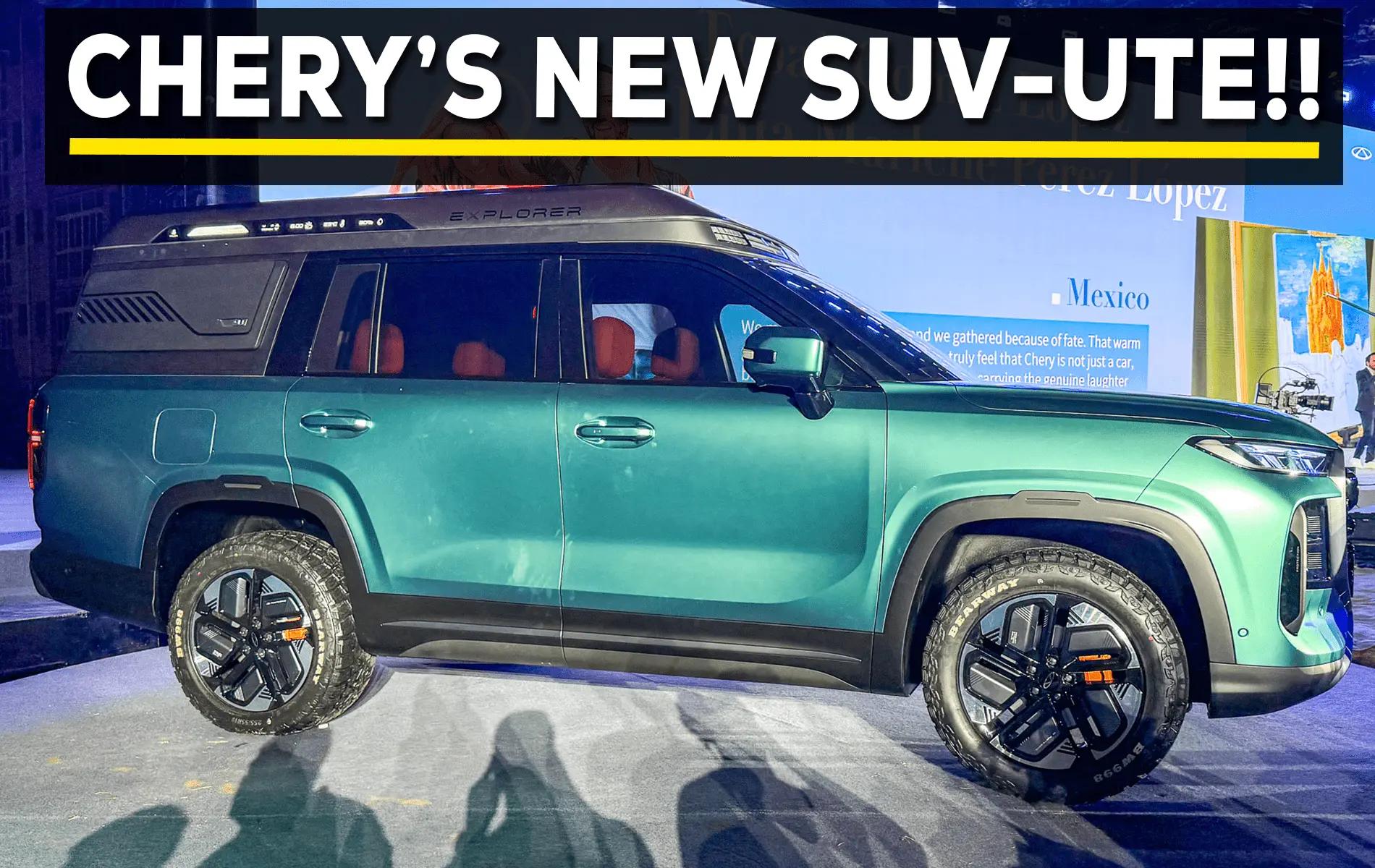 Chery Confirms Wild Convertible SUV-Ute for Australia: The Tiggo X