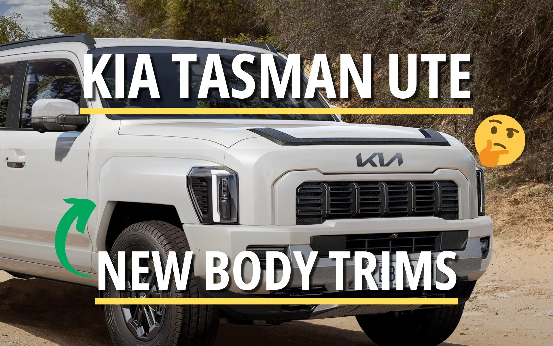 Kia Tasman: Body-Coloured Trims Coming