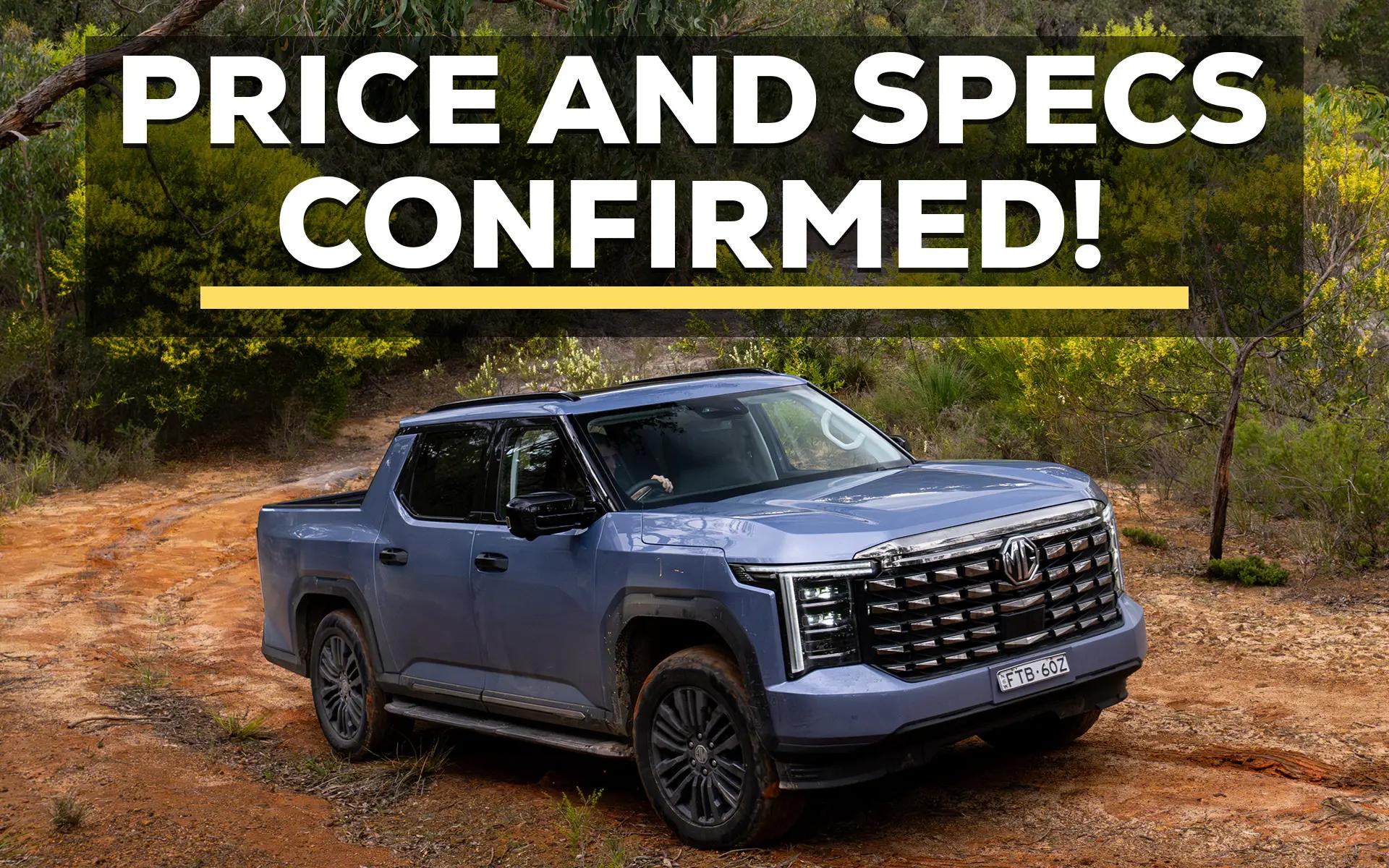 2025 MGU9 Ute Undercuts LDV Terron 9 as Full Pricing and Specifications Confirmed