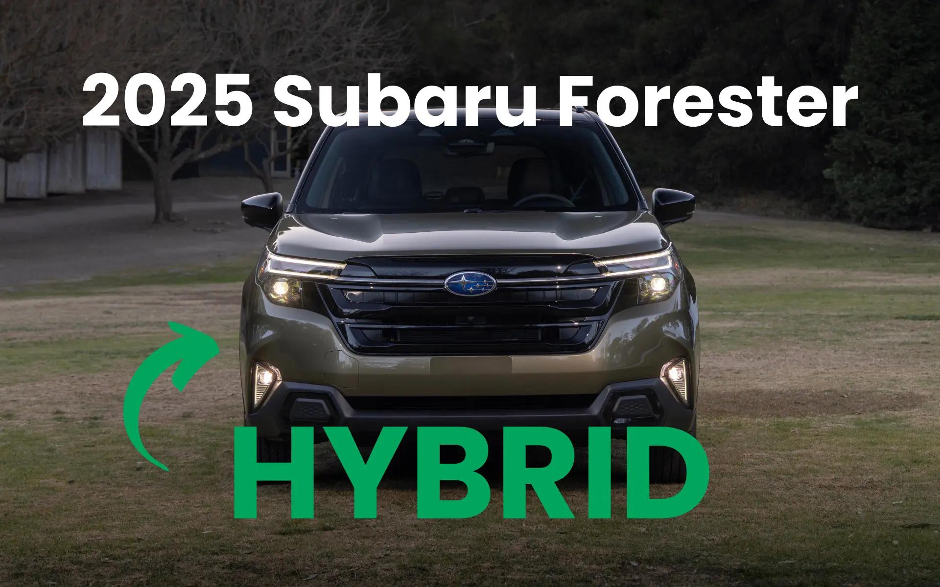 2025 Subaru Forester Hybrid Unveiled Ahead of Australian Arrival