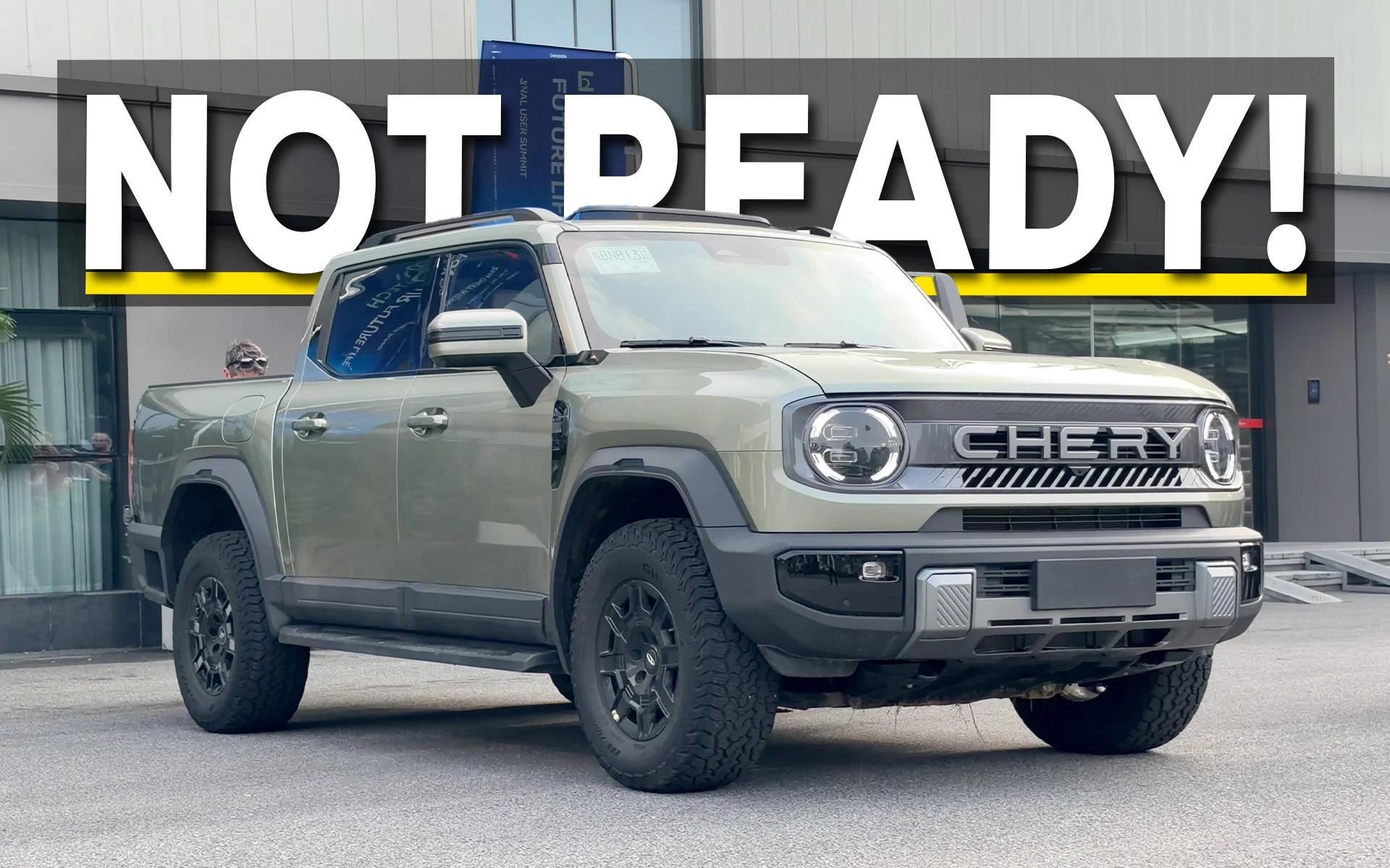 Chery Stockman Ute Still Being Tuned For Australia Before February Launch Target
