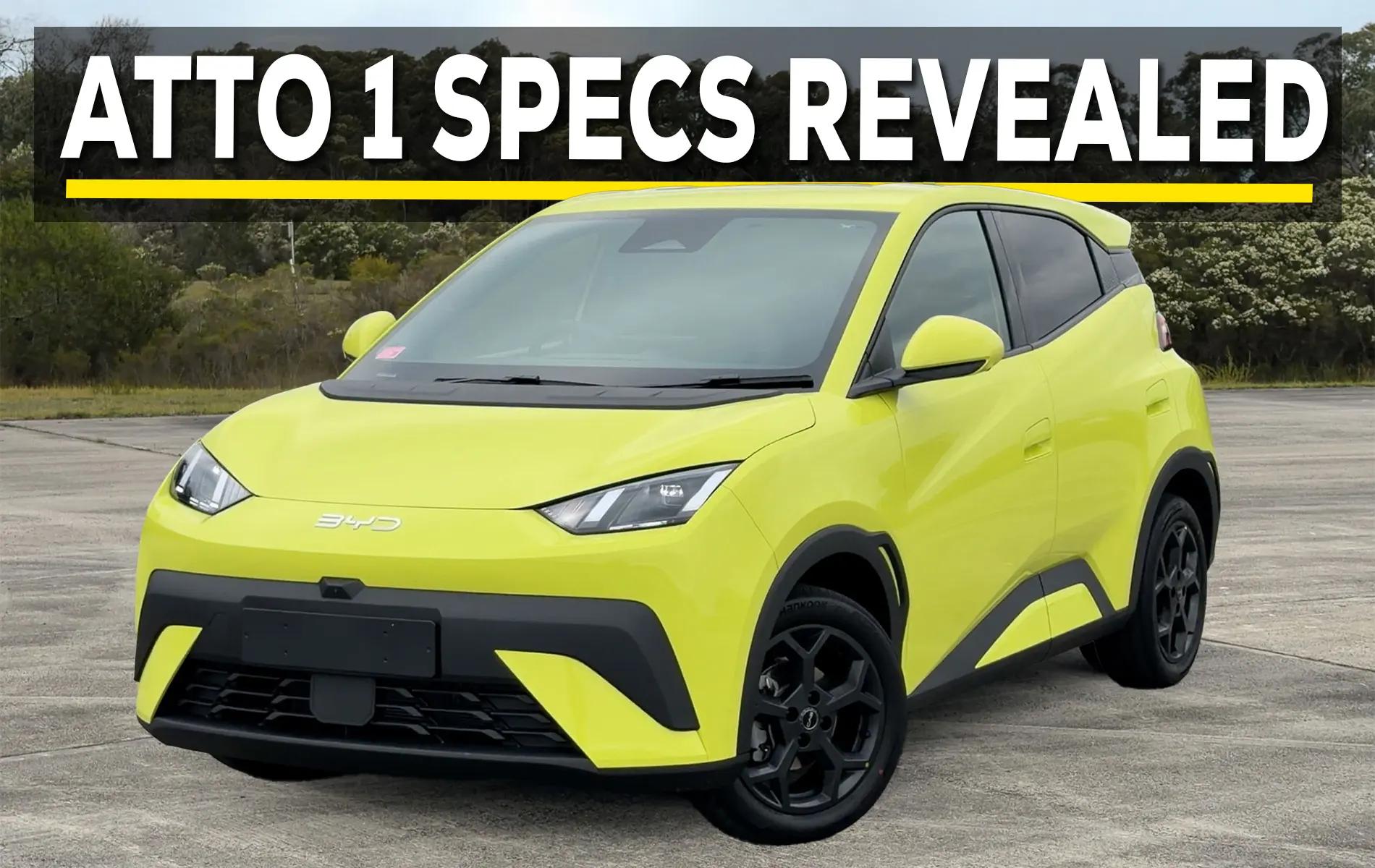 Breaking: BYD Reveals Full Specifications for 2026 ATTO 1 – Australia’s New Entry-Level EV