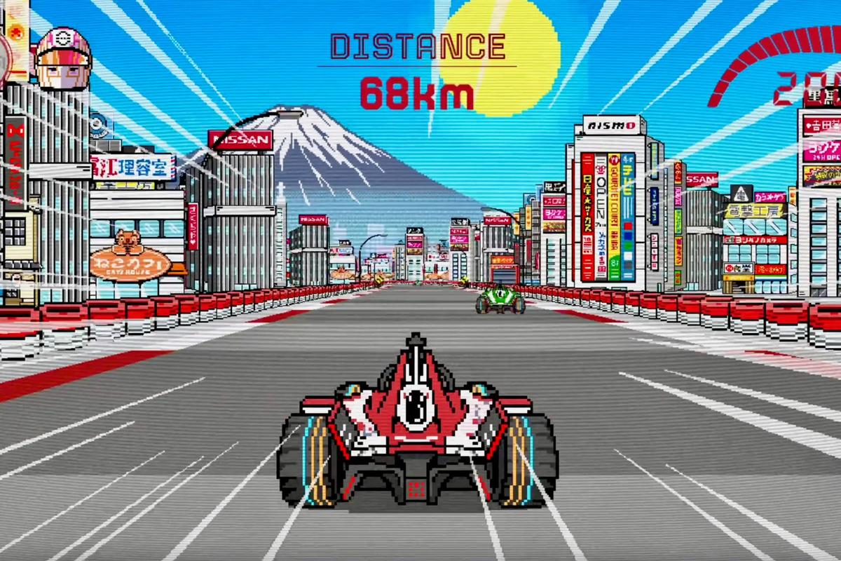 8 Bit Racing Map Nissan Launches Free Online 8-Bit Racing Game | CarSauce
