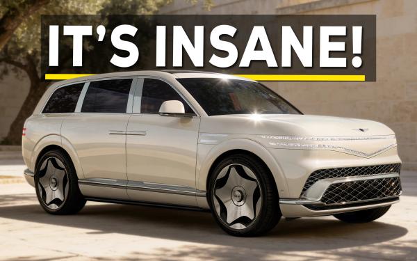 Insane Genesis GV90 Flagship Electric SUV Revealed With 490kW And Coach Doors