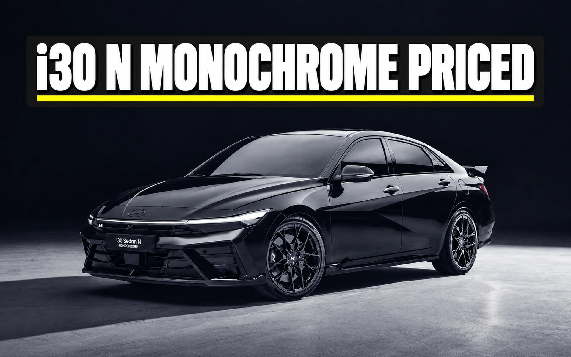 Hyundai i30 Sedan N MONOCHROME Price And Specs: Limited Edition From $60,500