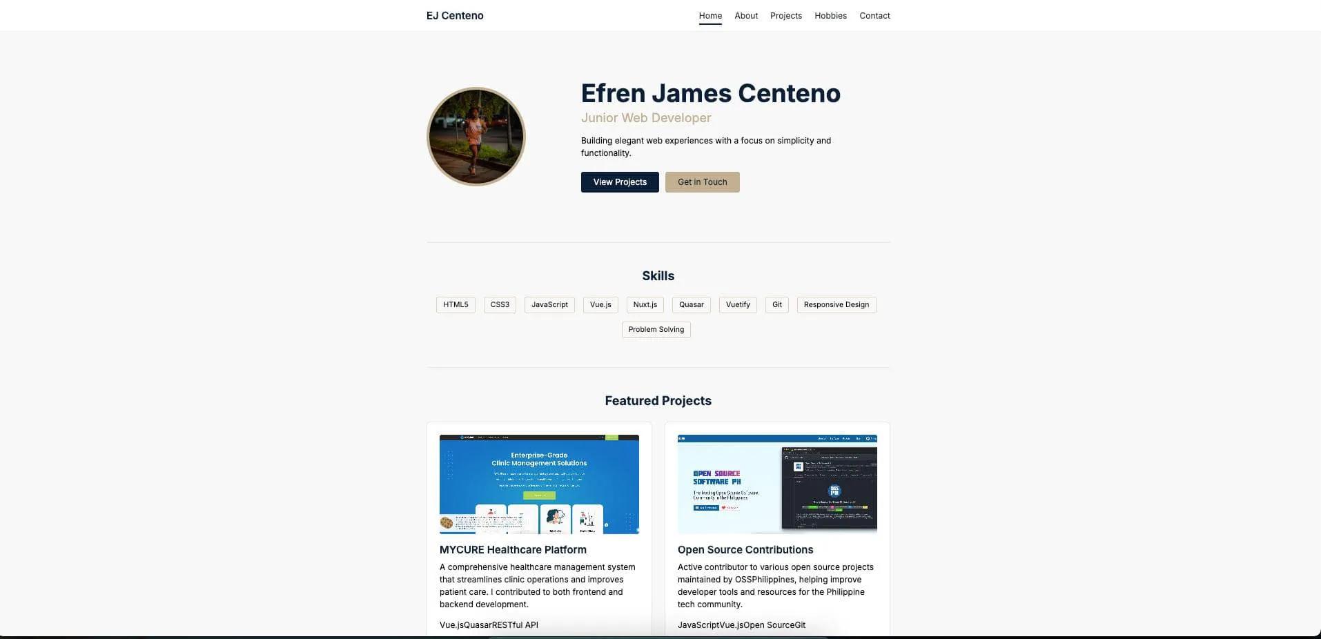 Personal Portfolio Website