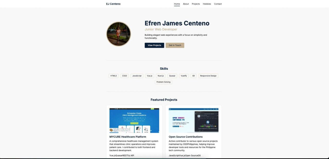 Personal Portfolio Website