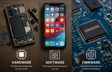 The Difference Between Hardware, Software, and Firmware