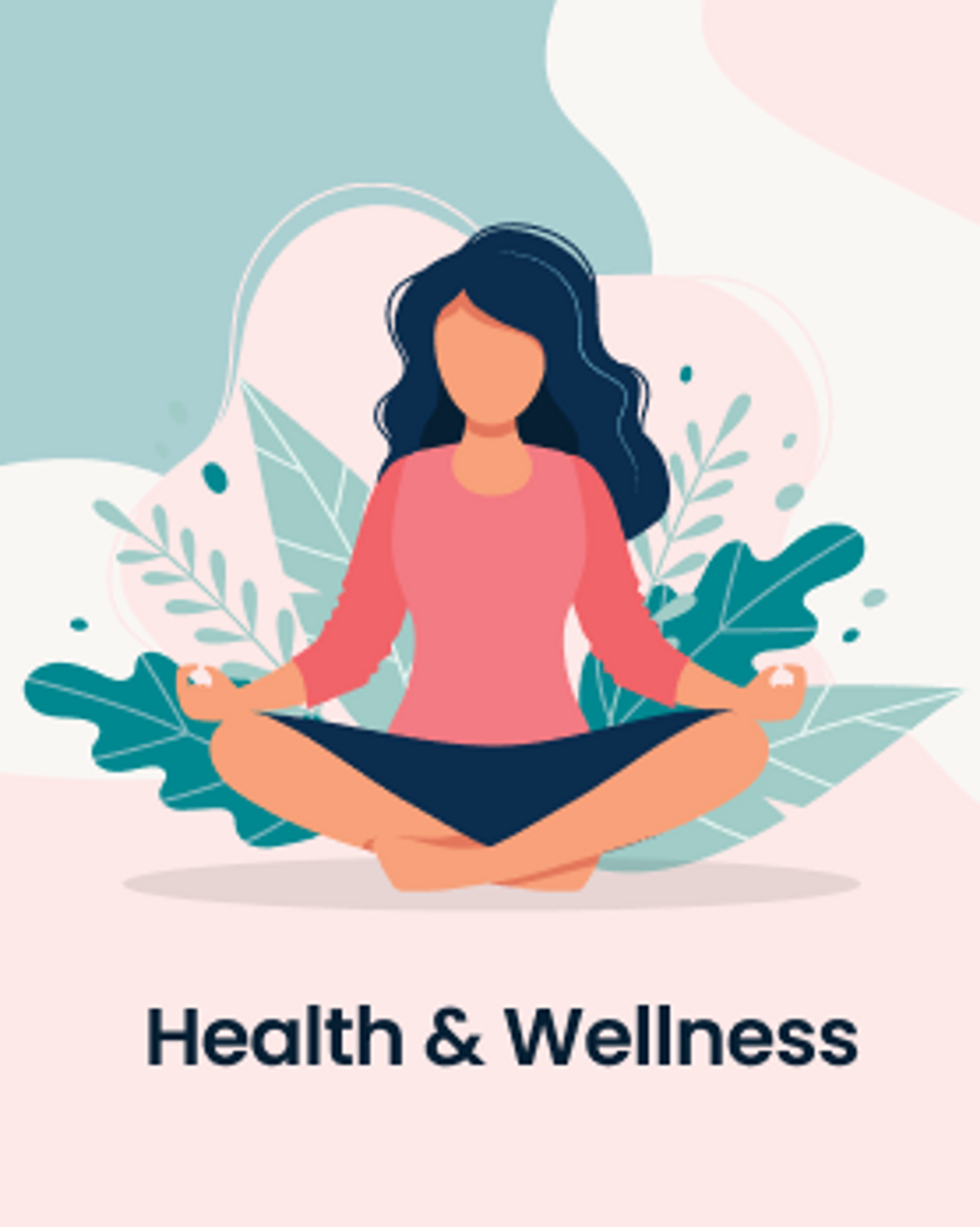 Woman doing meditative pose