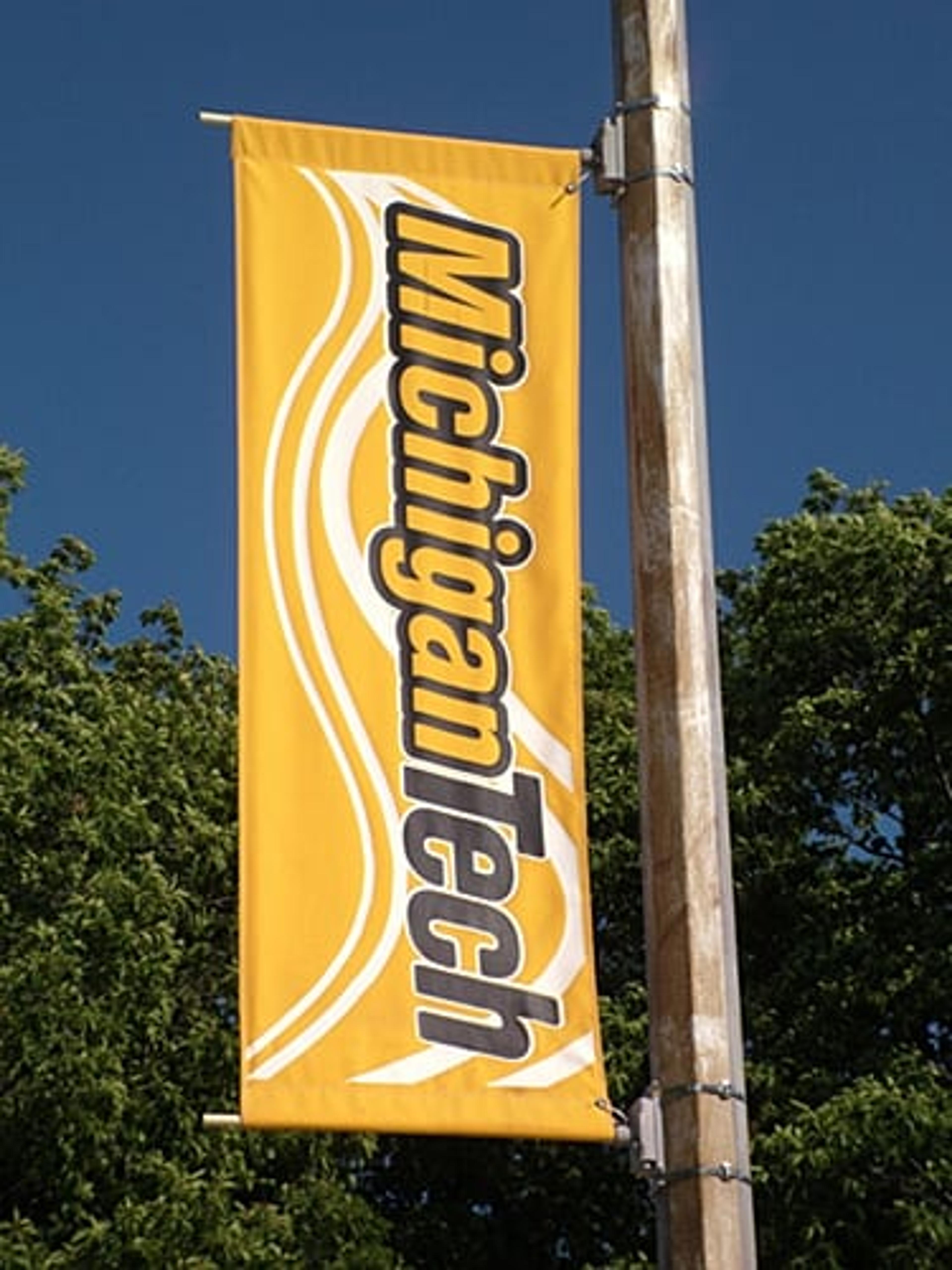 Michigan tech campus Flag