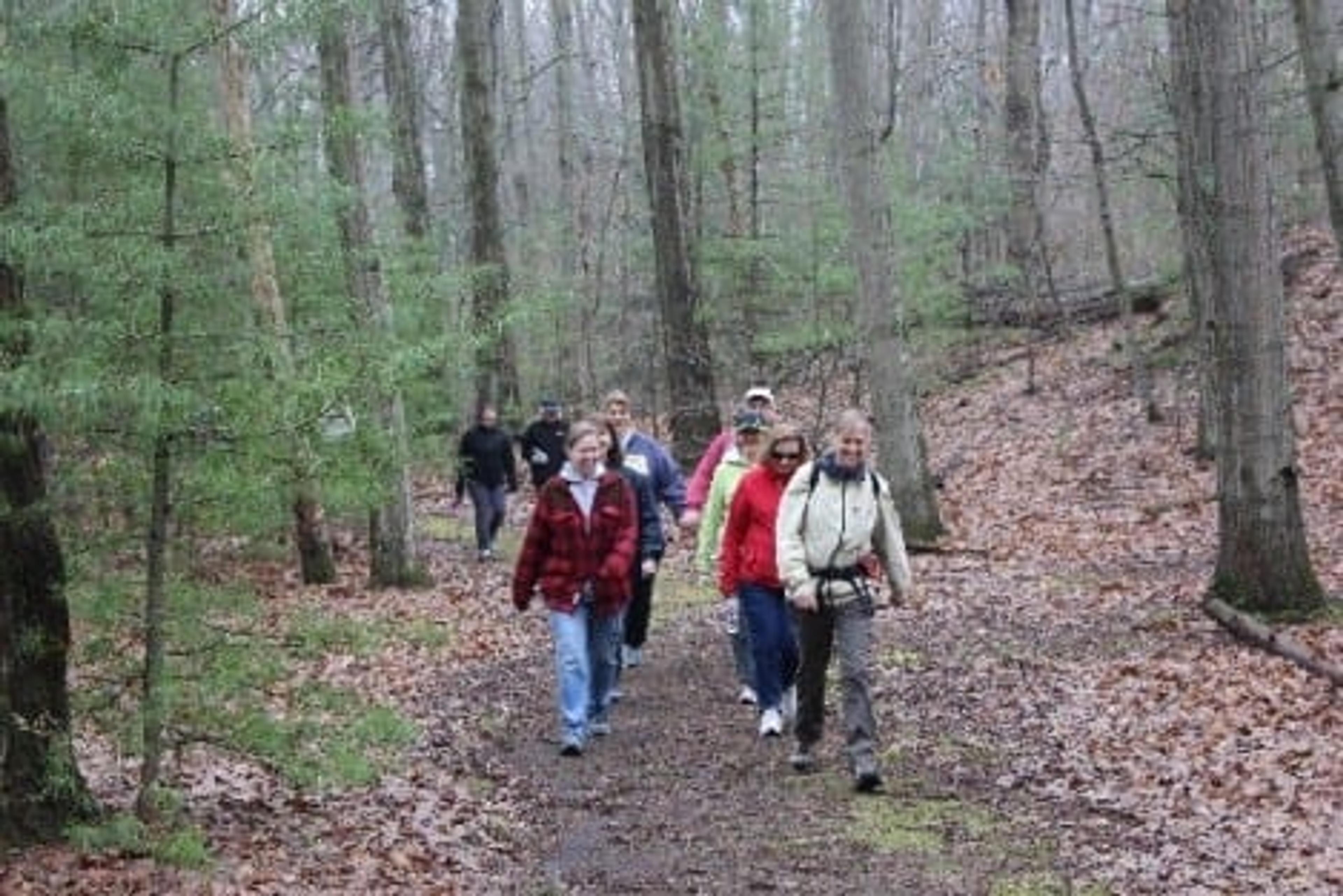 Ottawa County Step it Up walkers on the trail. (Courtesy photo)