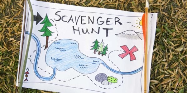 scavenger hunt map