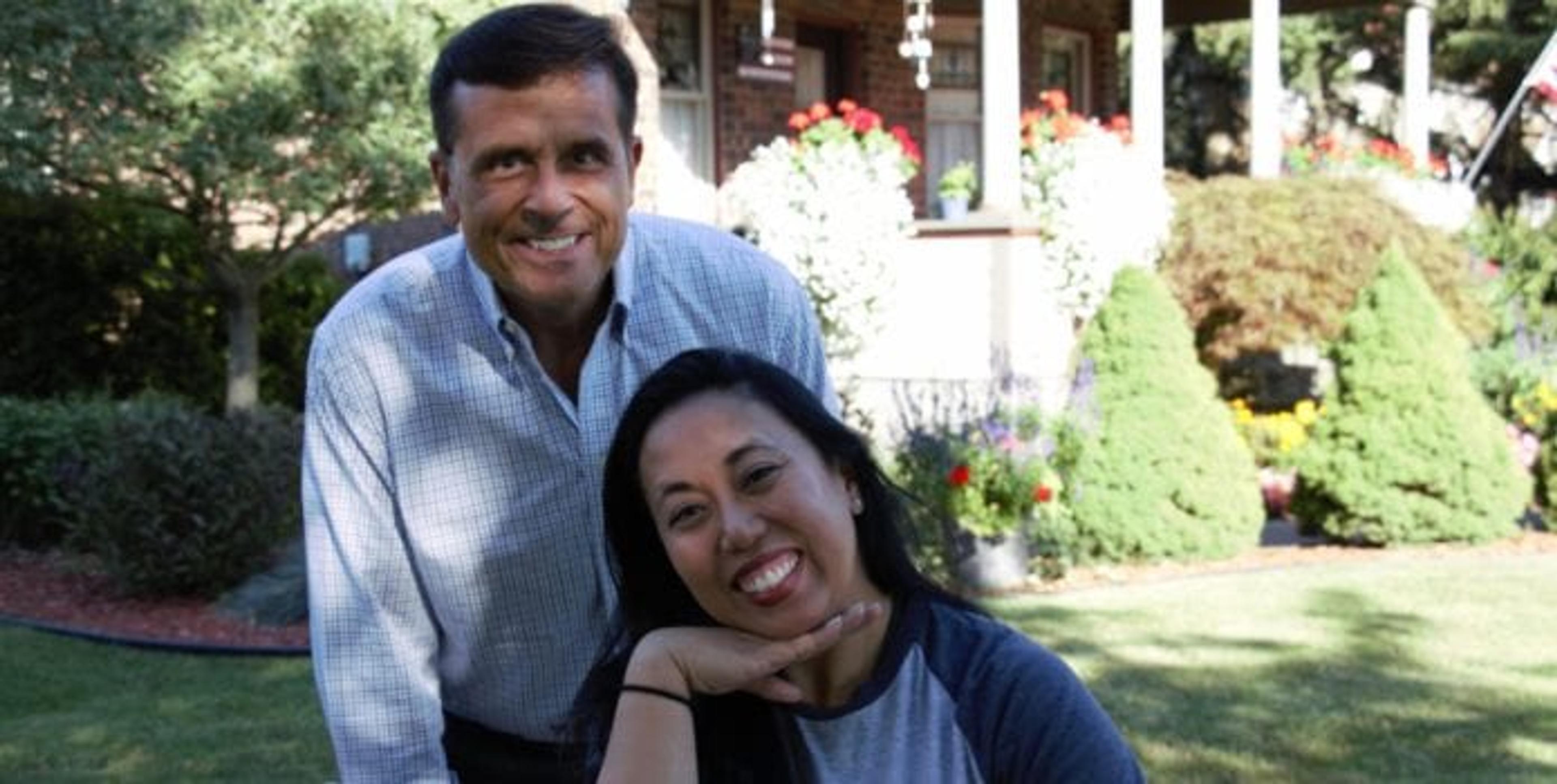 Chuck Gaidica with Grace Derocha