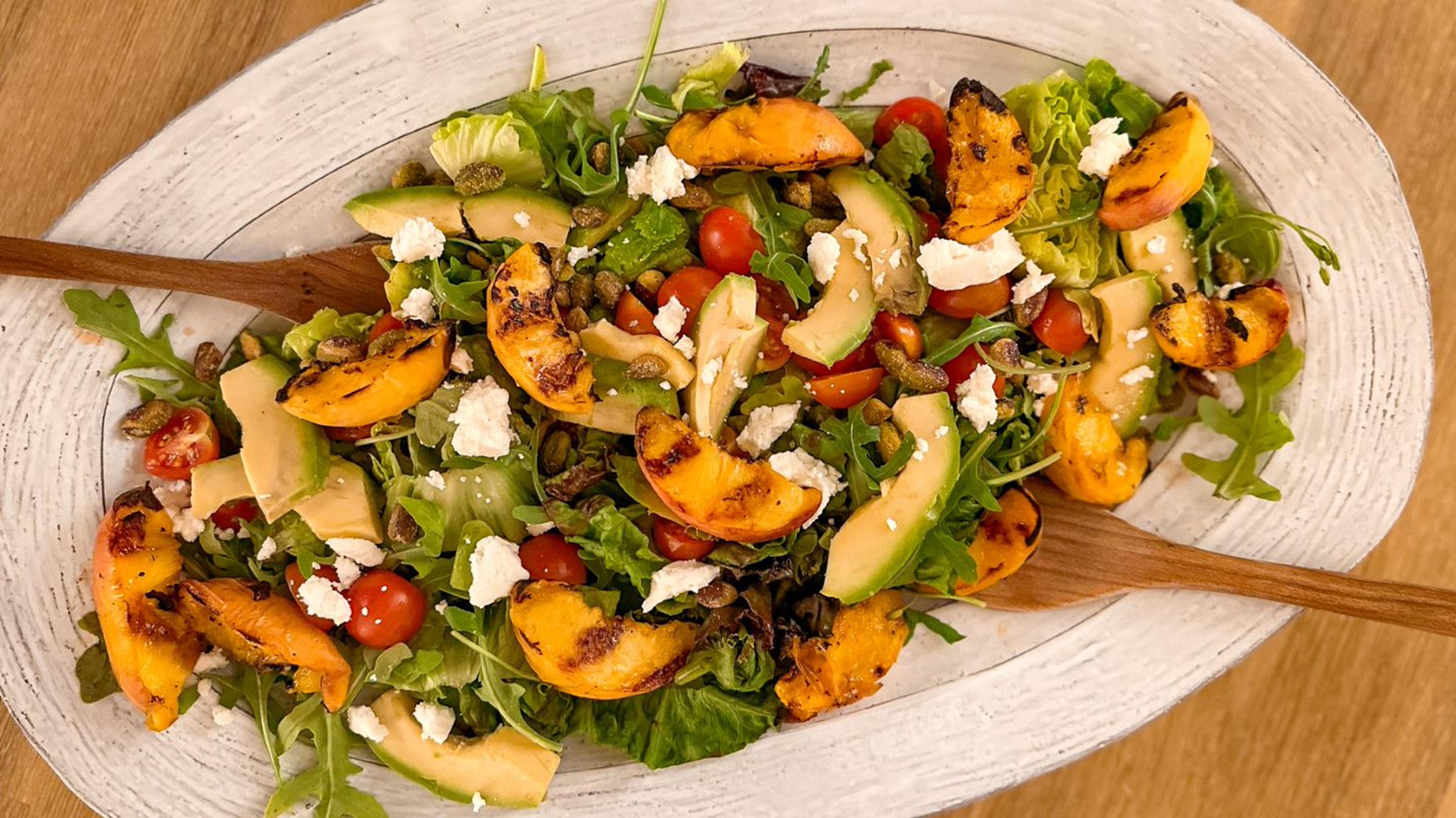 Grilled Peach Salad