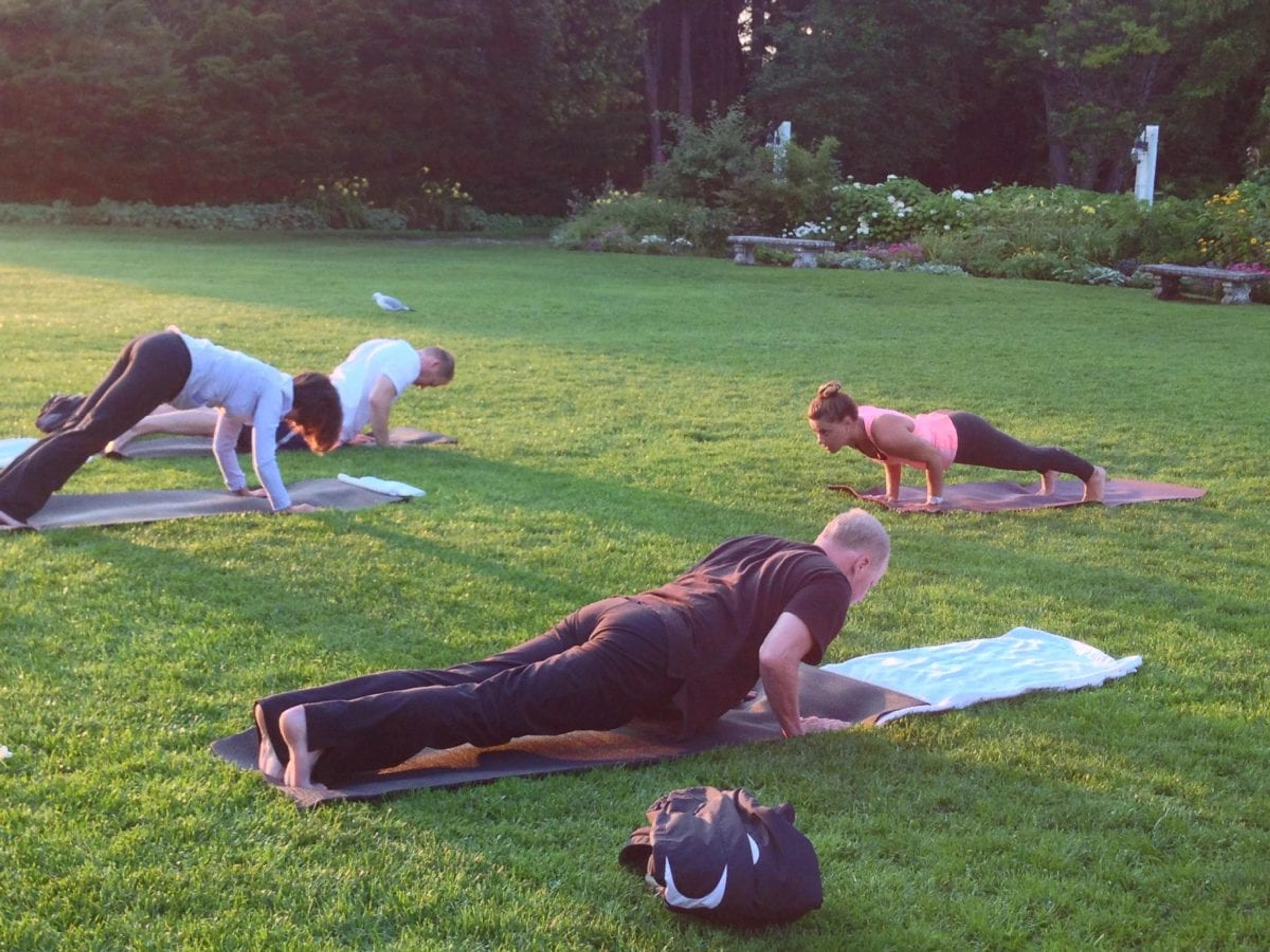 yoga outside