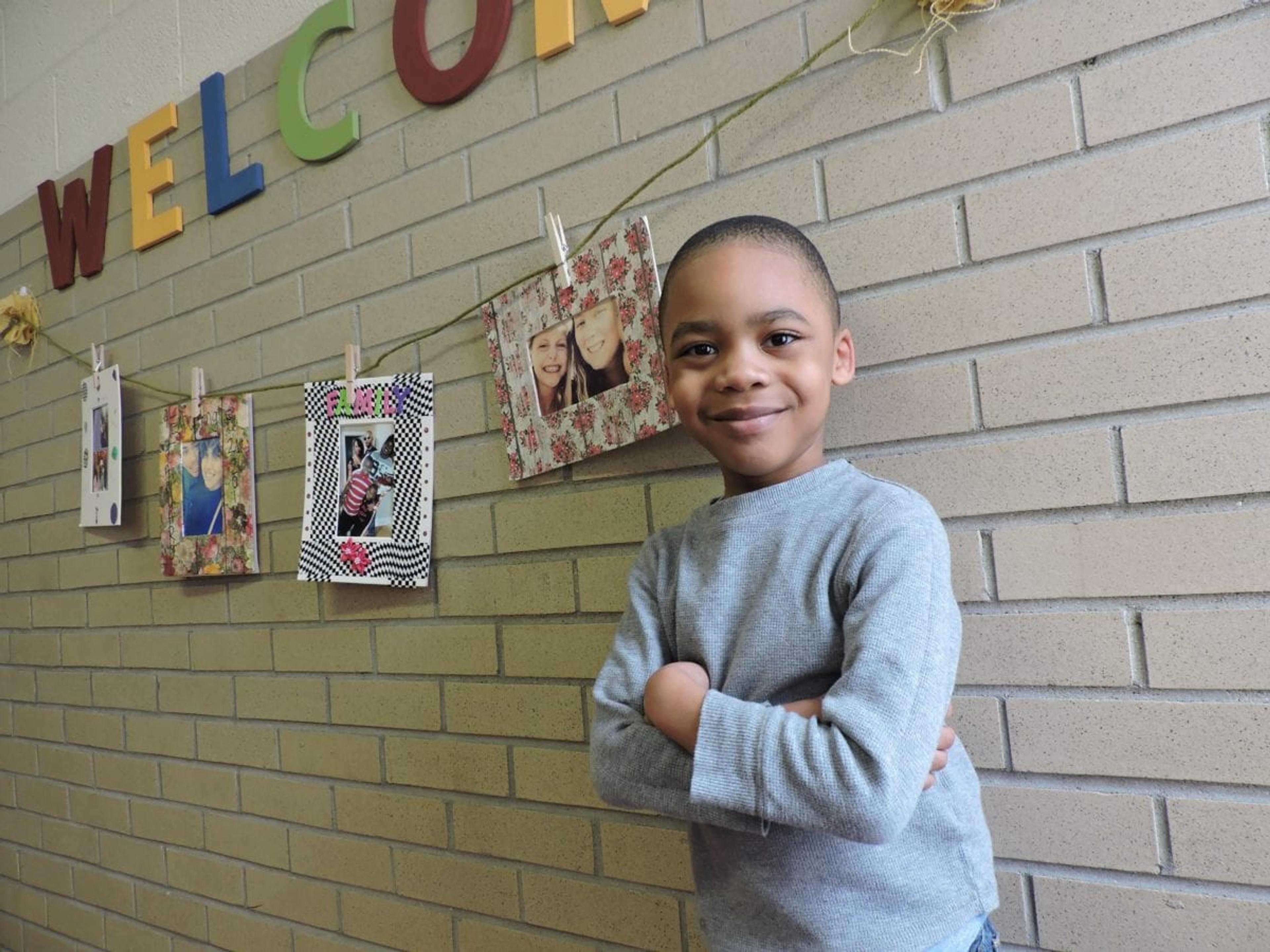 Thurston King's son T.J., 4, attends the YMCA's Great Start Readiness Program at Covenant House Academy. 