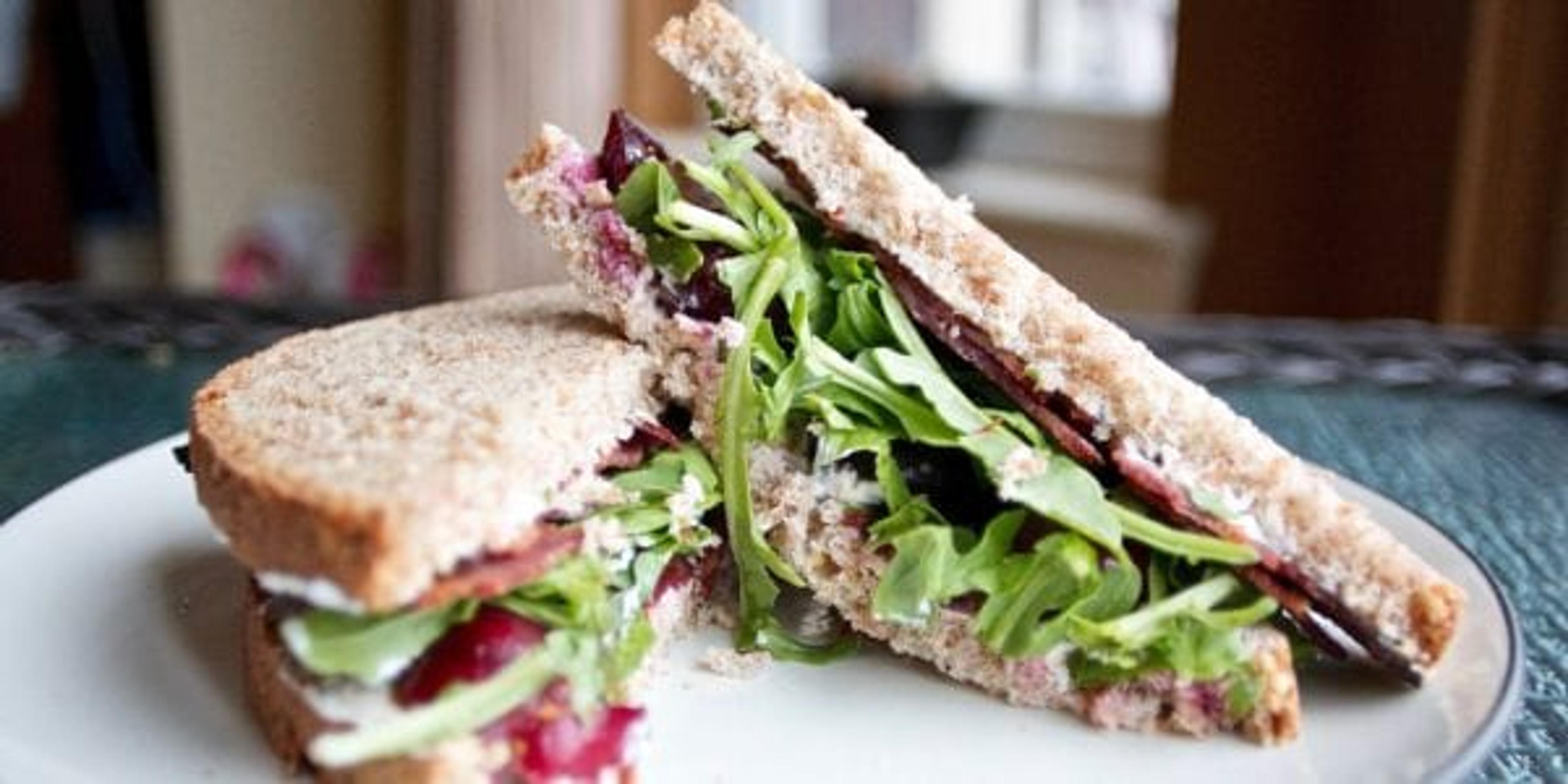 bacon lettuce cherry sandwich