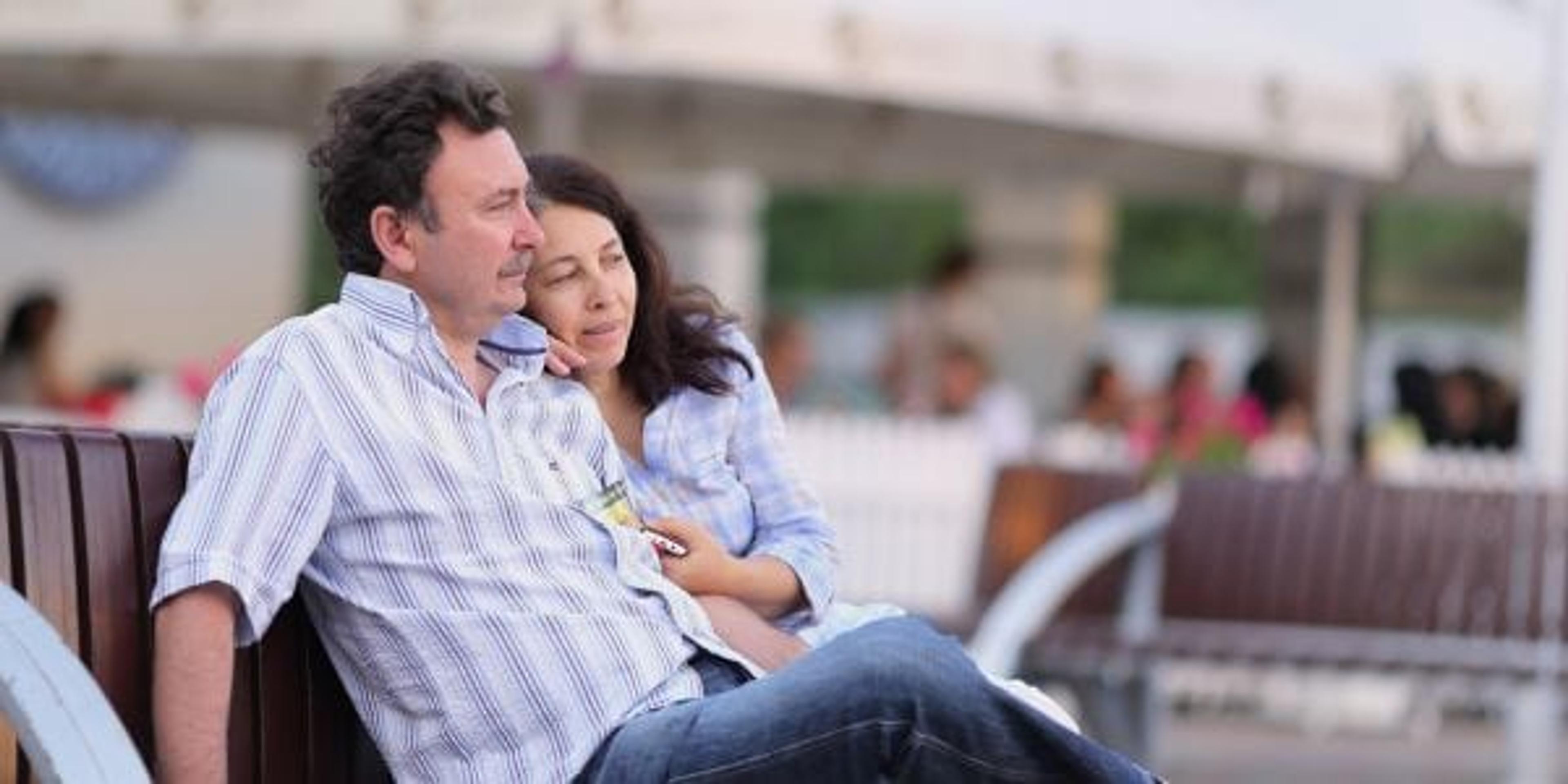 couple on bench