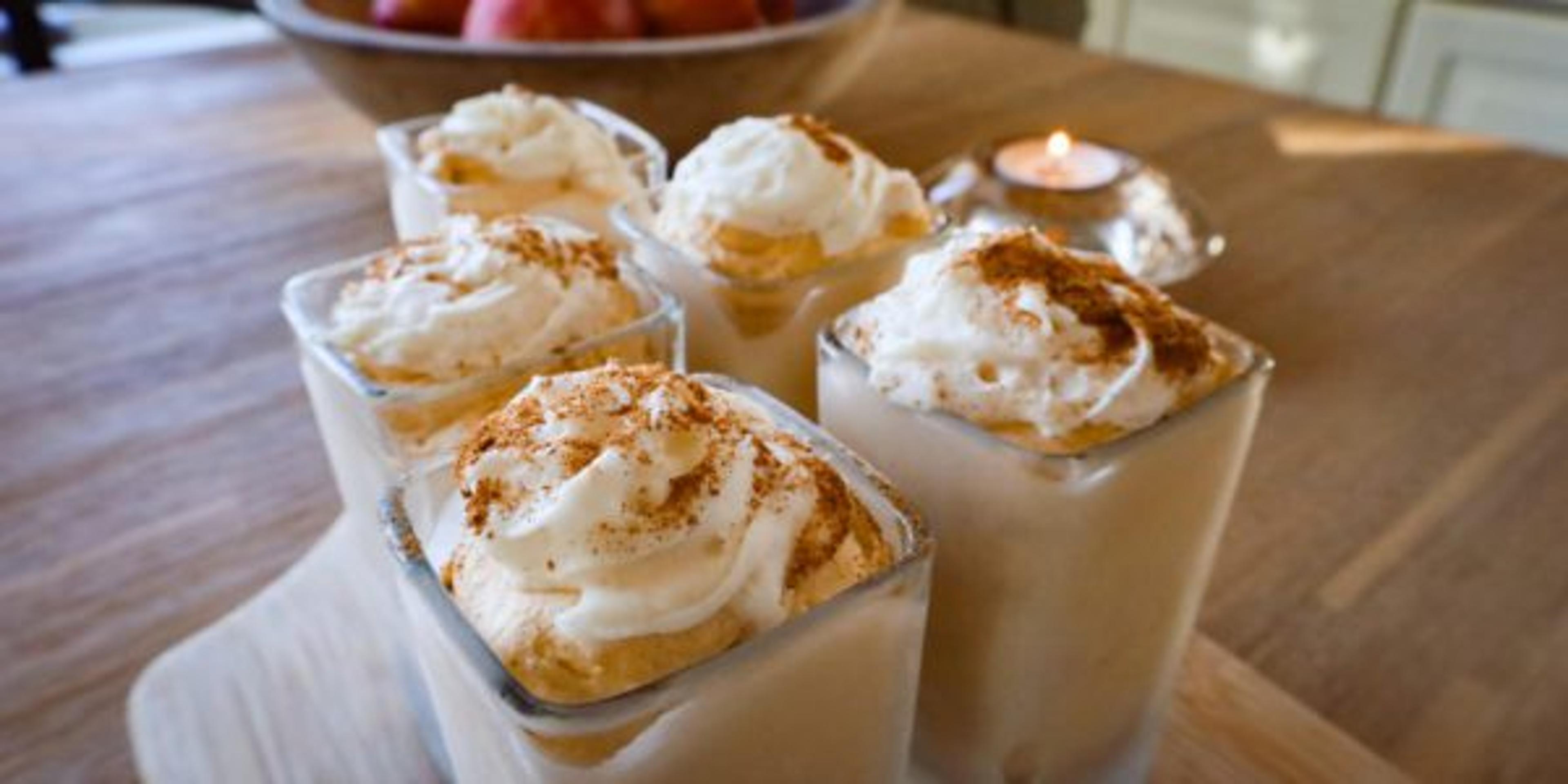 Mini No-bake Pumpkin Cheesecakes