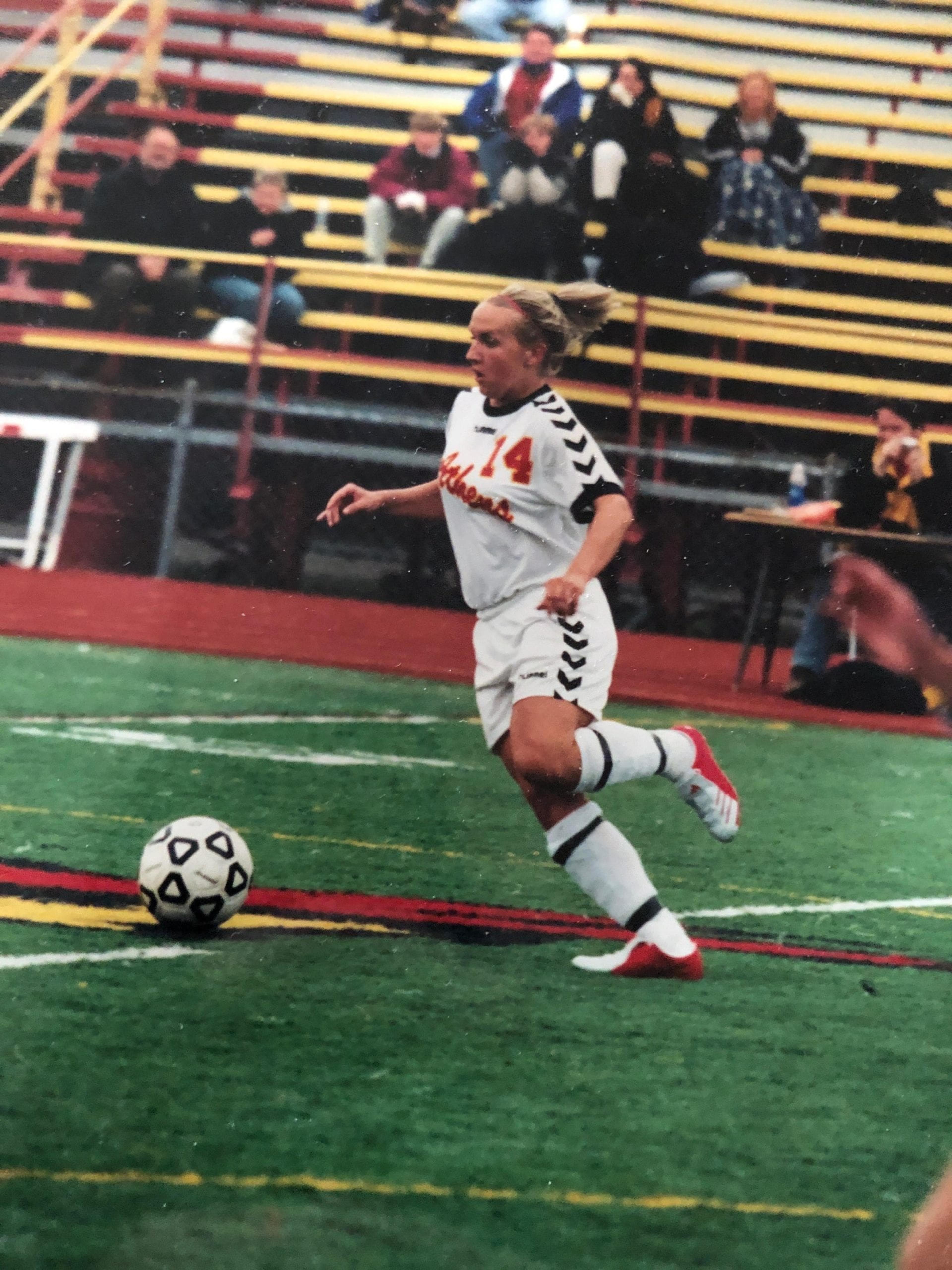 Girl Playing Soccer