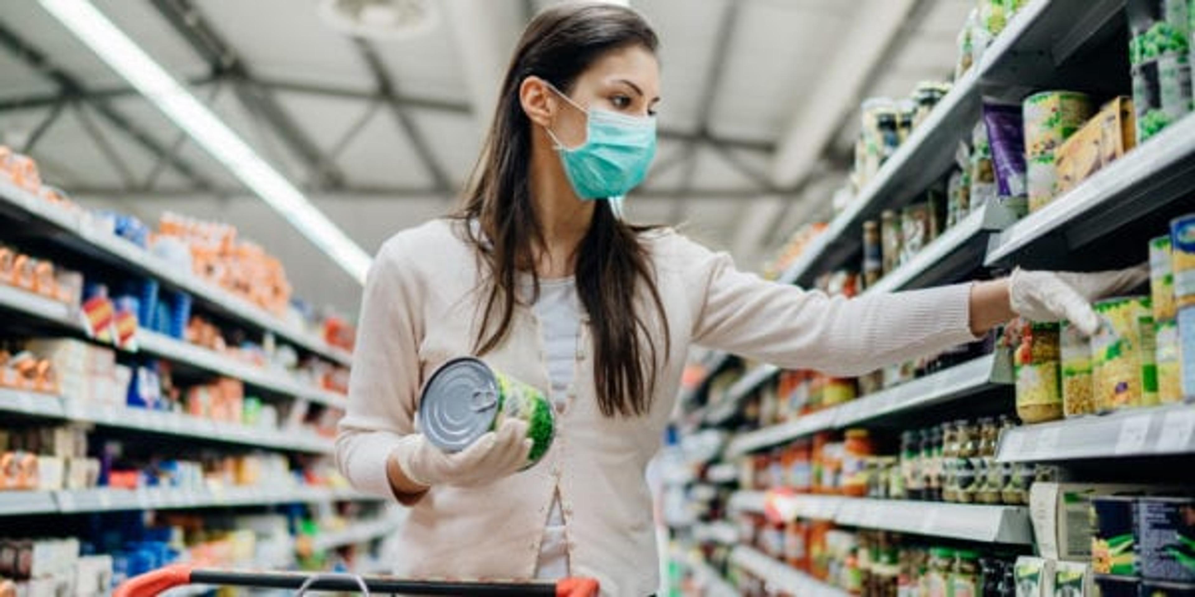 Woman in the grocery store