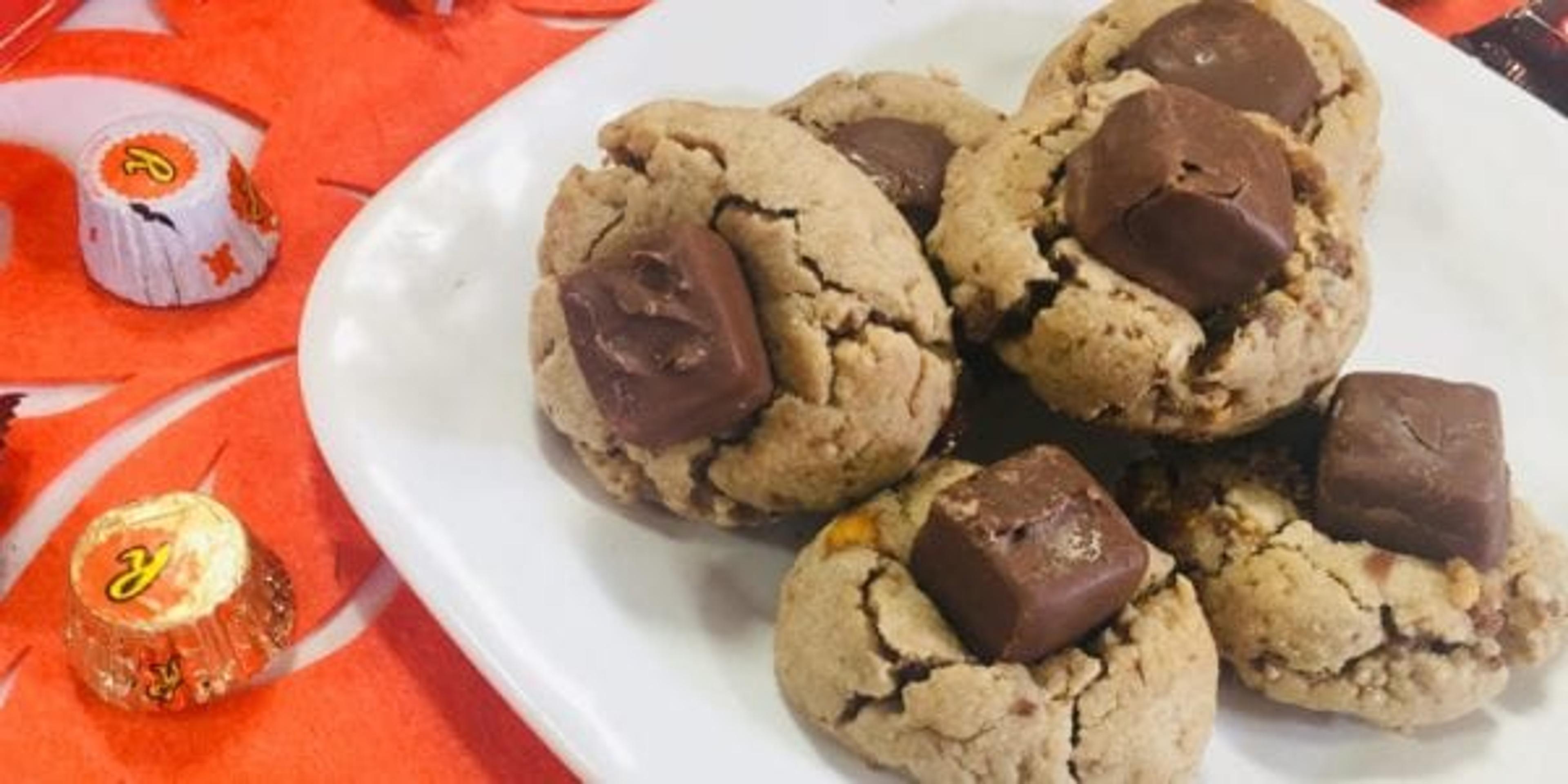 Halloween candy cookies