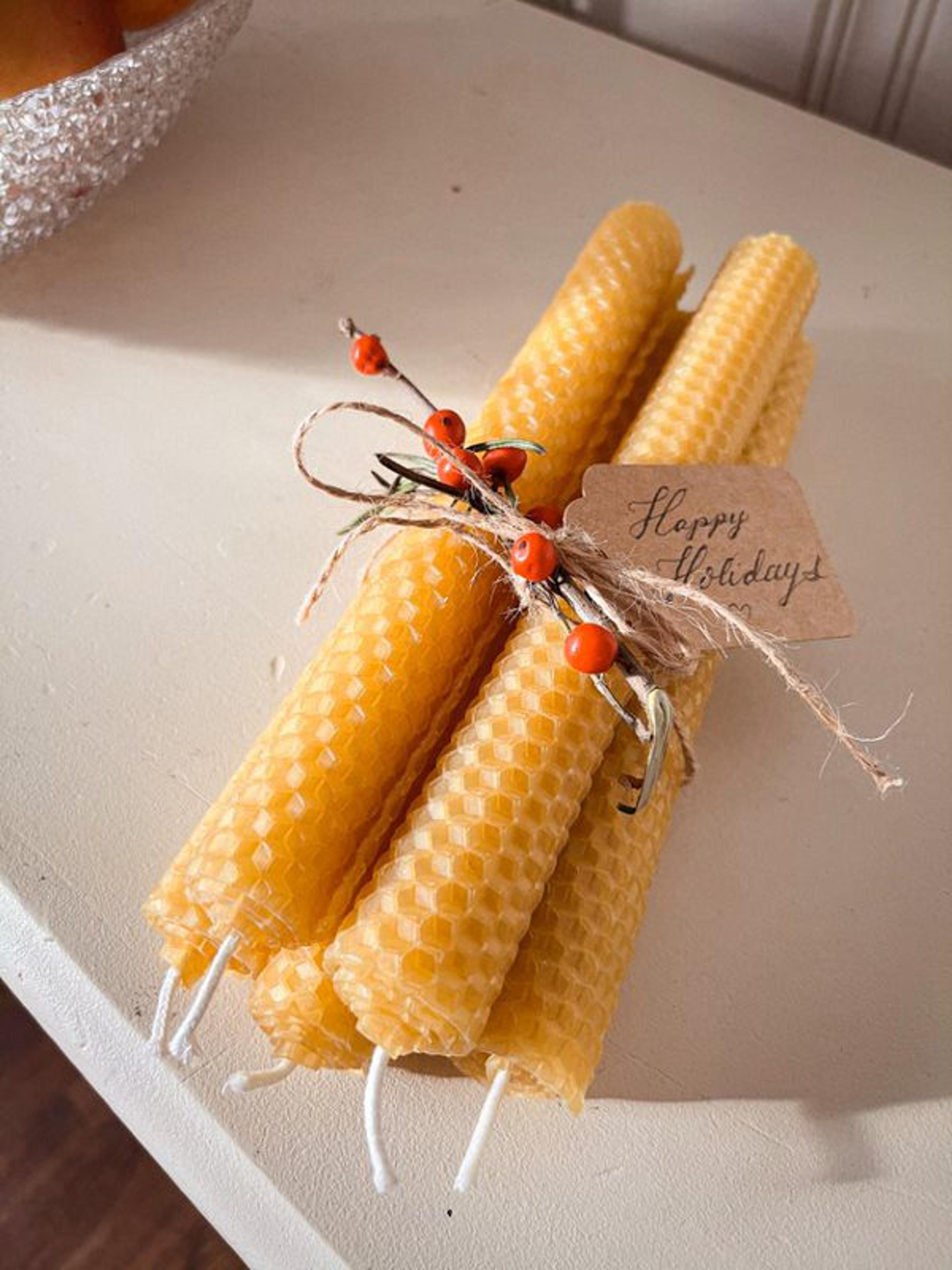 Beeswax candles