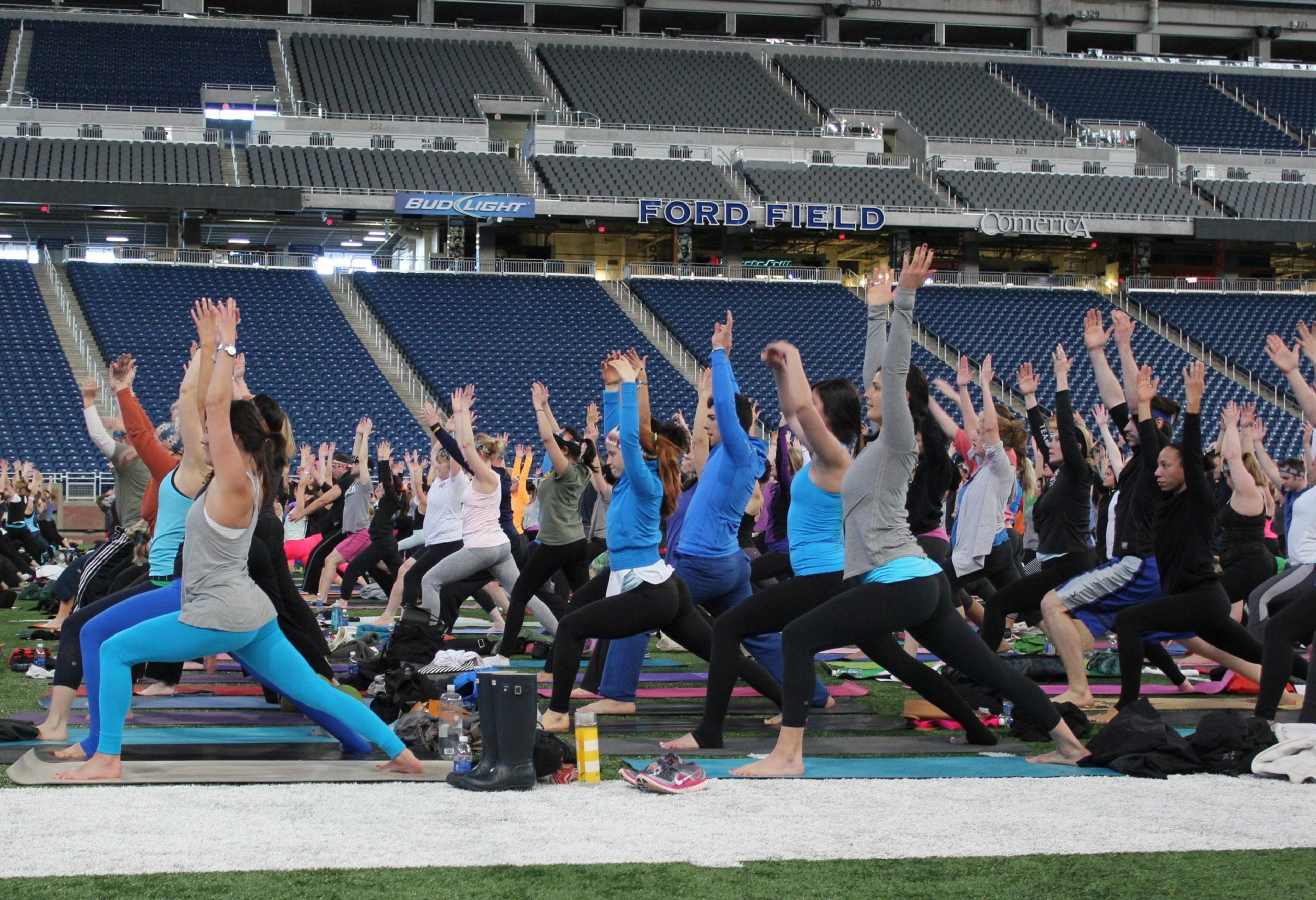 Ford Field yoga