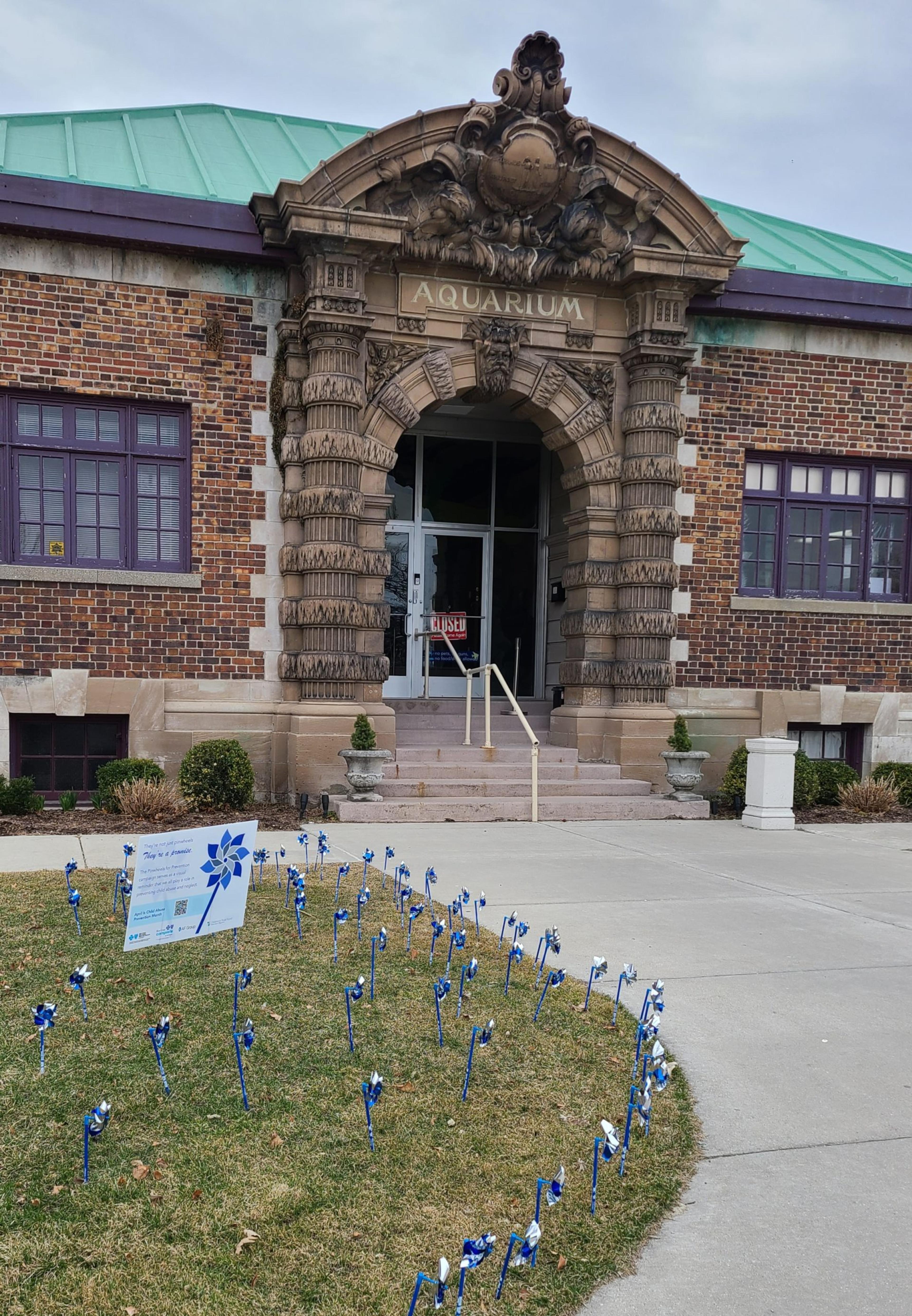 Pinwheel gardens at the Belle Isle Aquarium