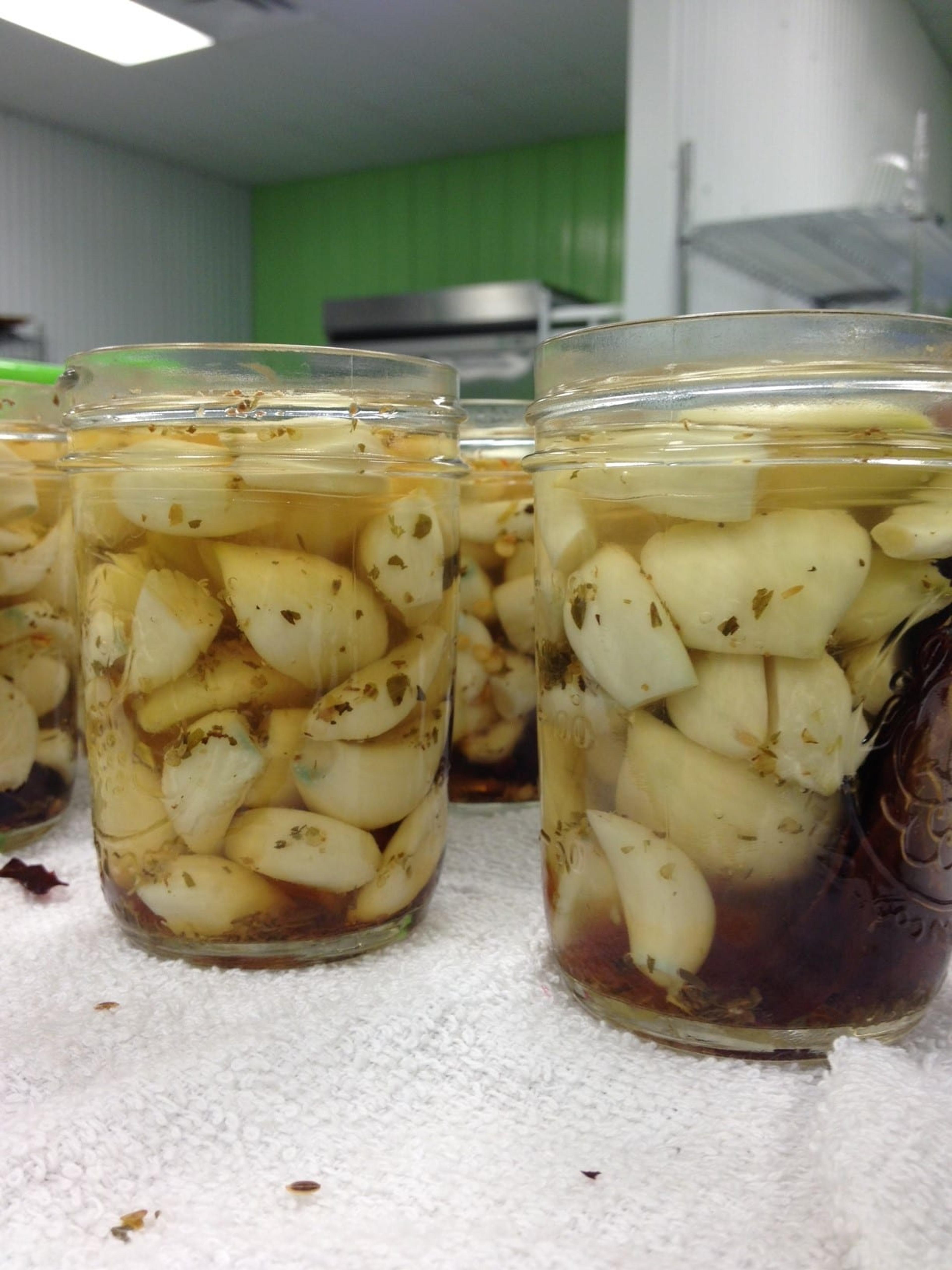 Jars of Garlic