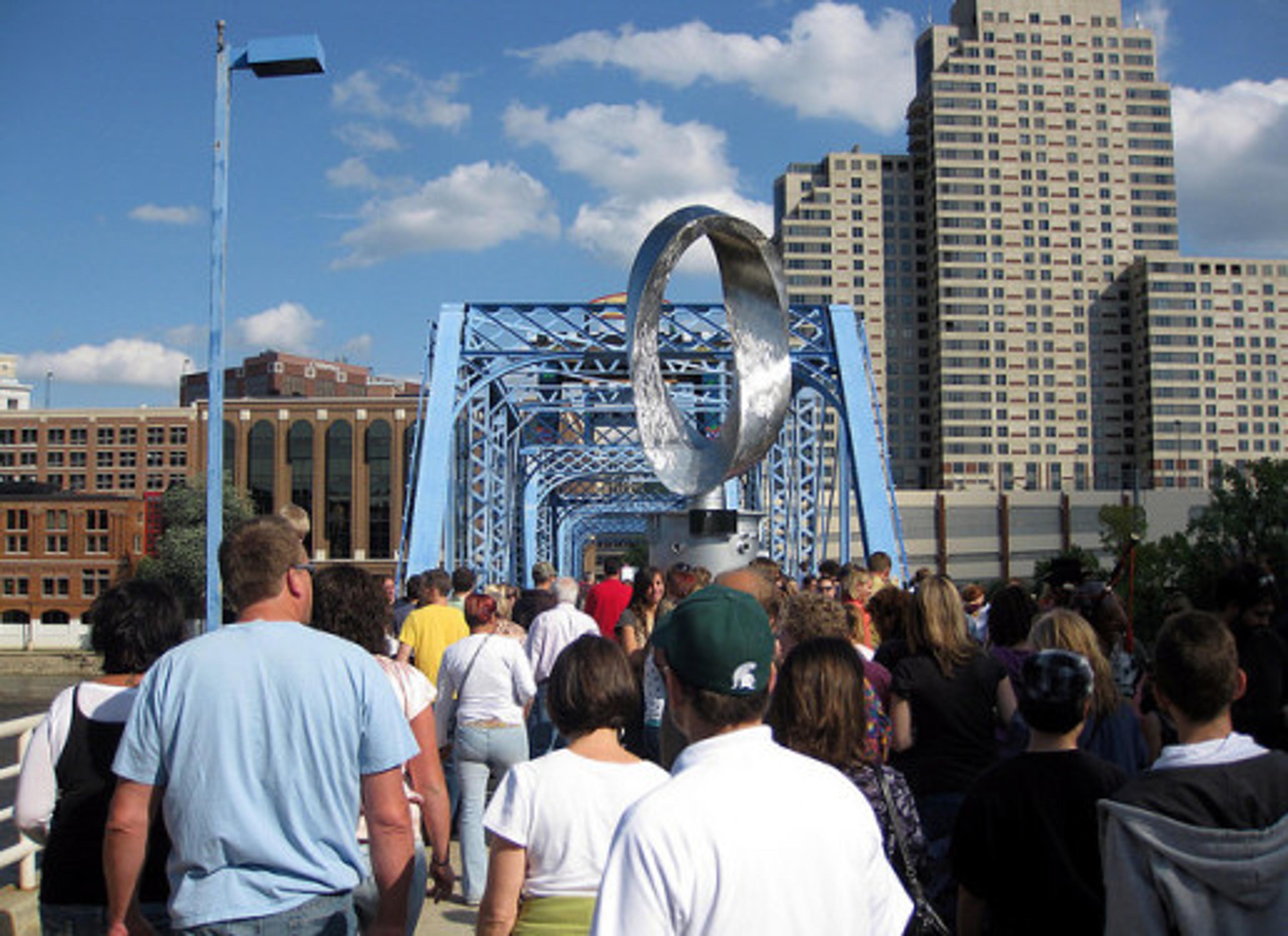 ArtPrize crowds from a previous year.