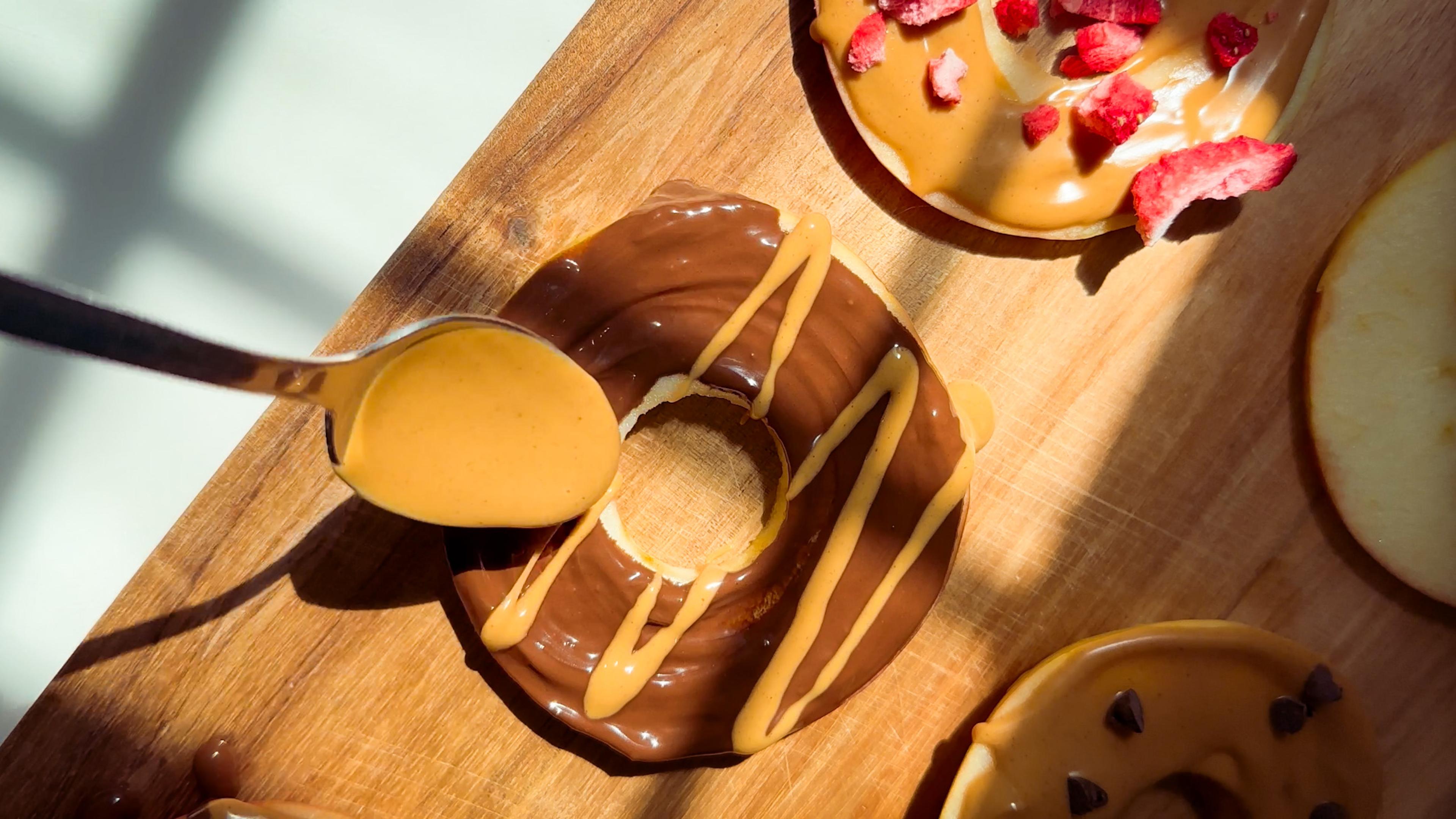 Drizzled Apple “Donut” Snacks