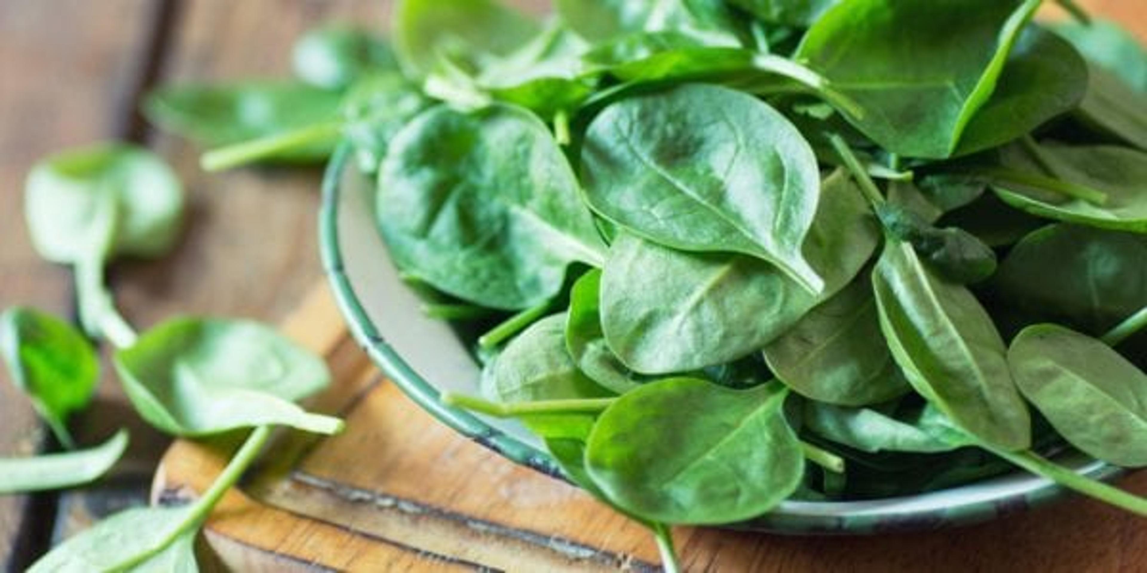 Plate of spinach