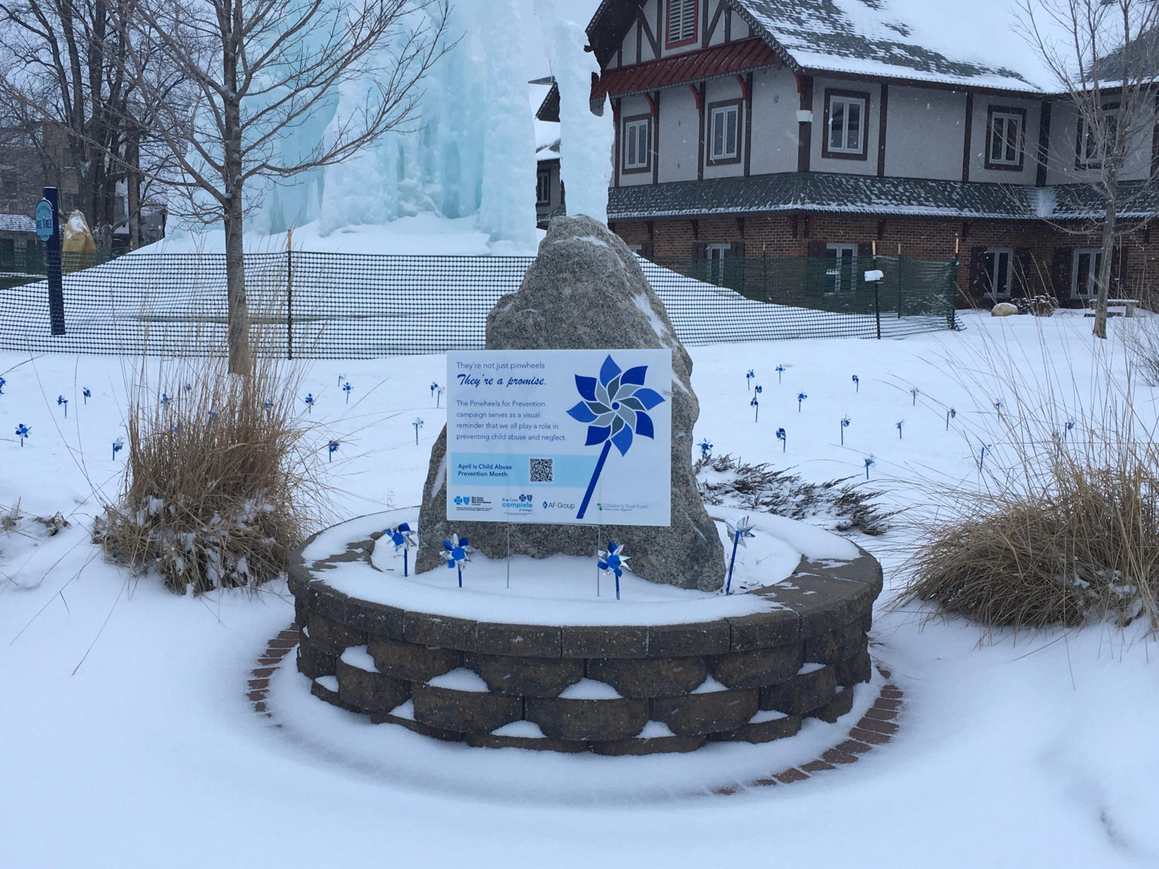 A pinwheel garden in Gaylord.