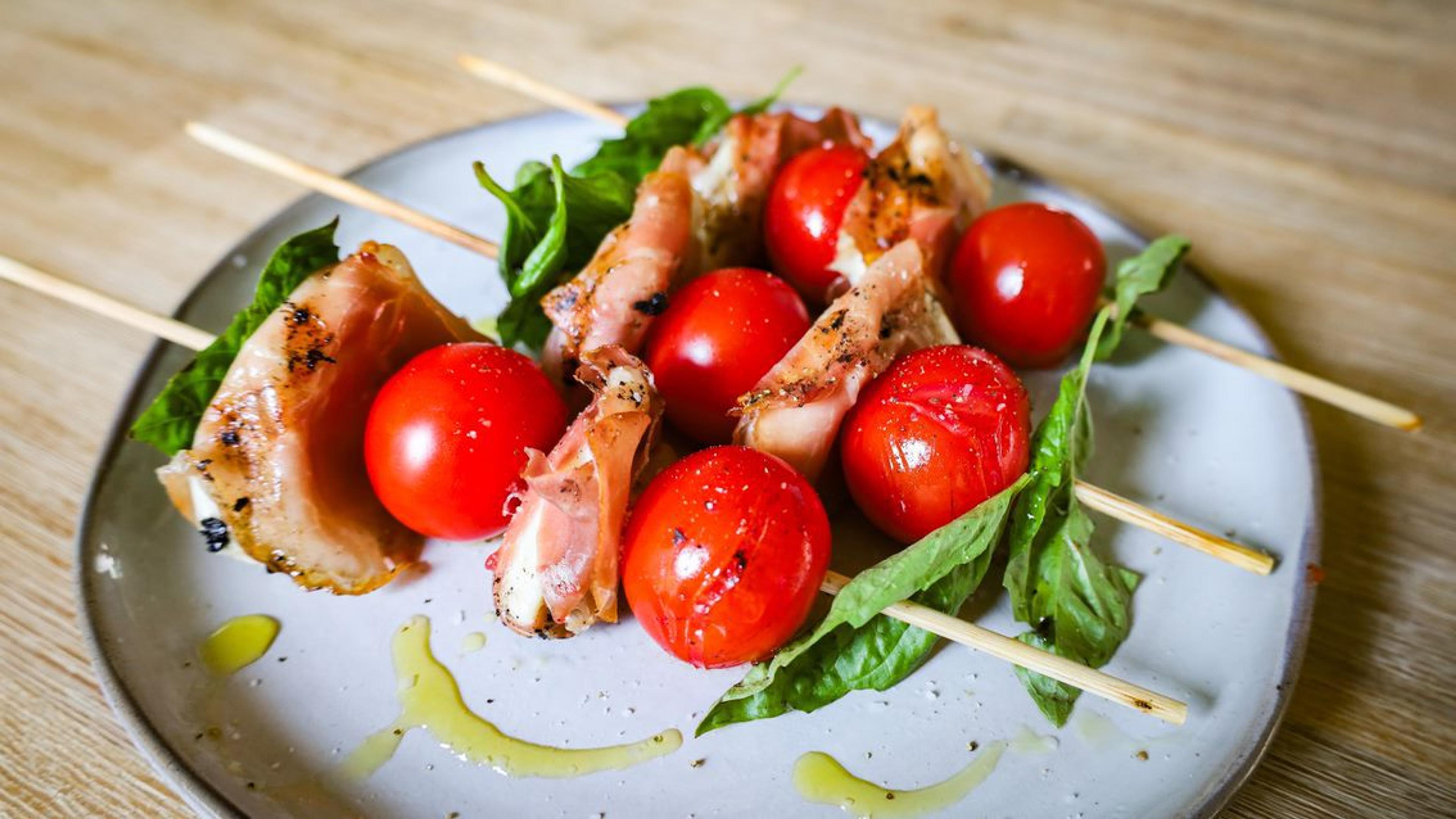 Grilled Caprese Skewers