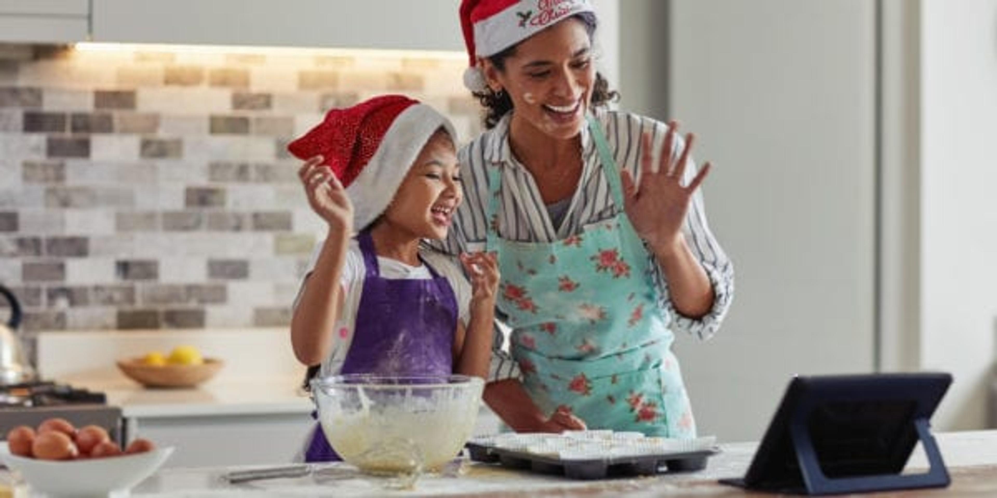 Cropped shot of a mother and daughter spending quality time while baking at home