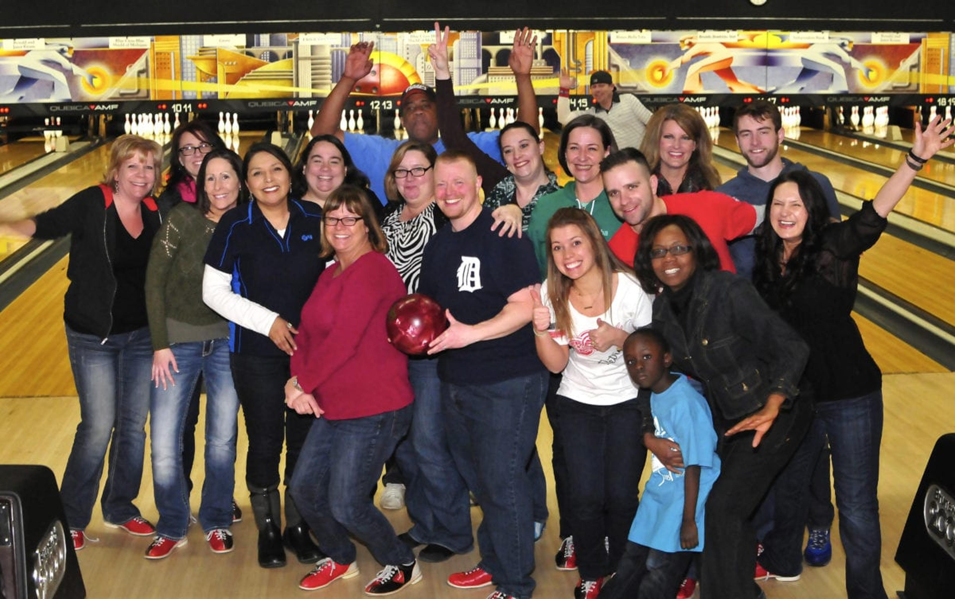 Grand Rapids employees recently packed the Eastbrook Lanes on March 6 and 7, raising $3,555 toward the local BBBS chapter.  
