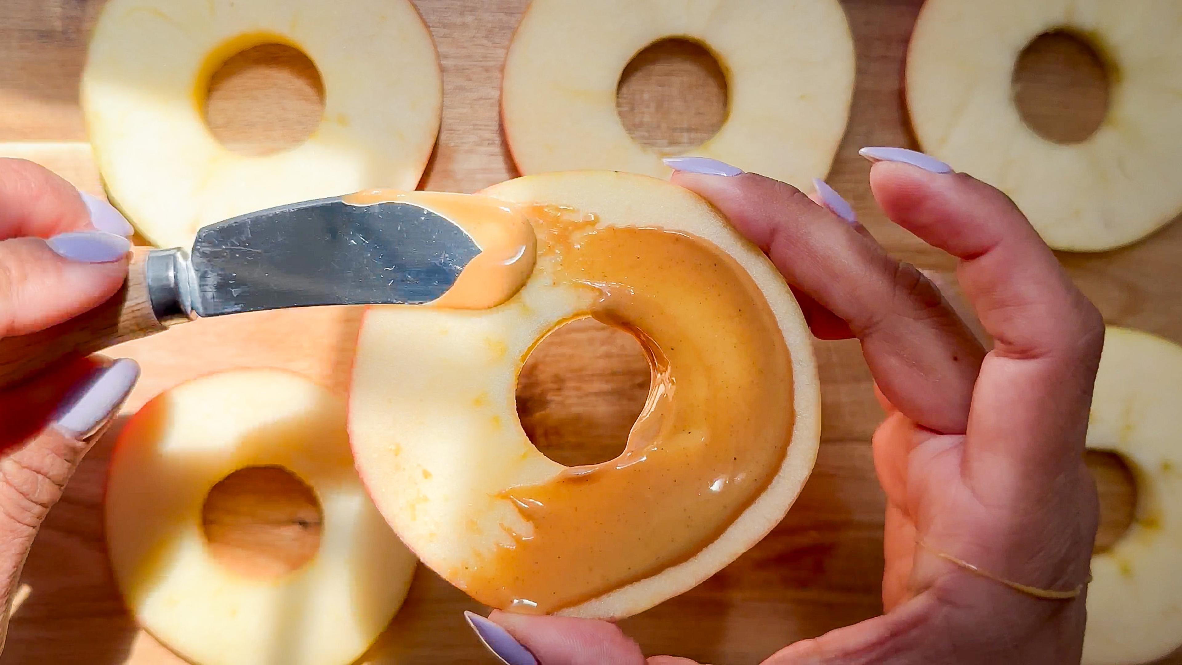 Drizzled Apple “Donut” Snacks