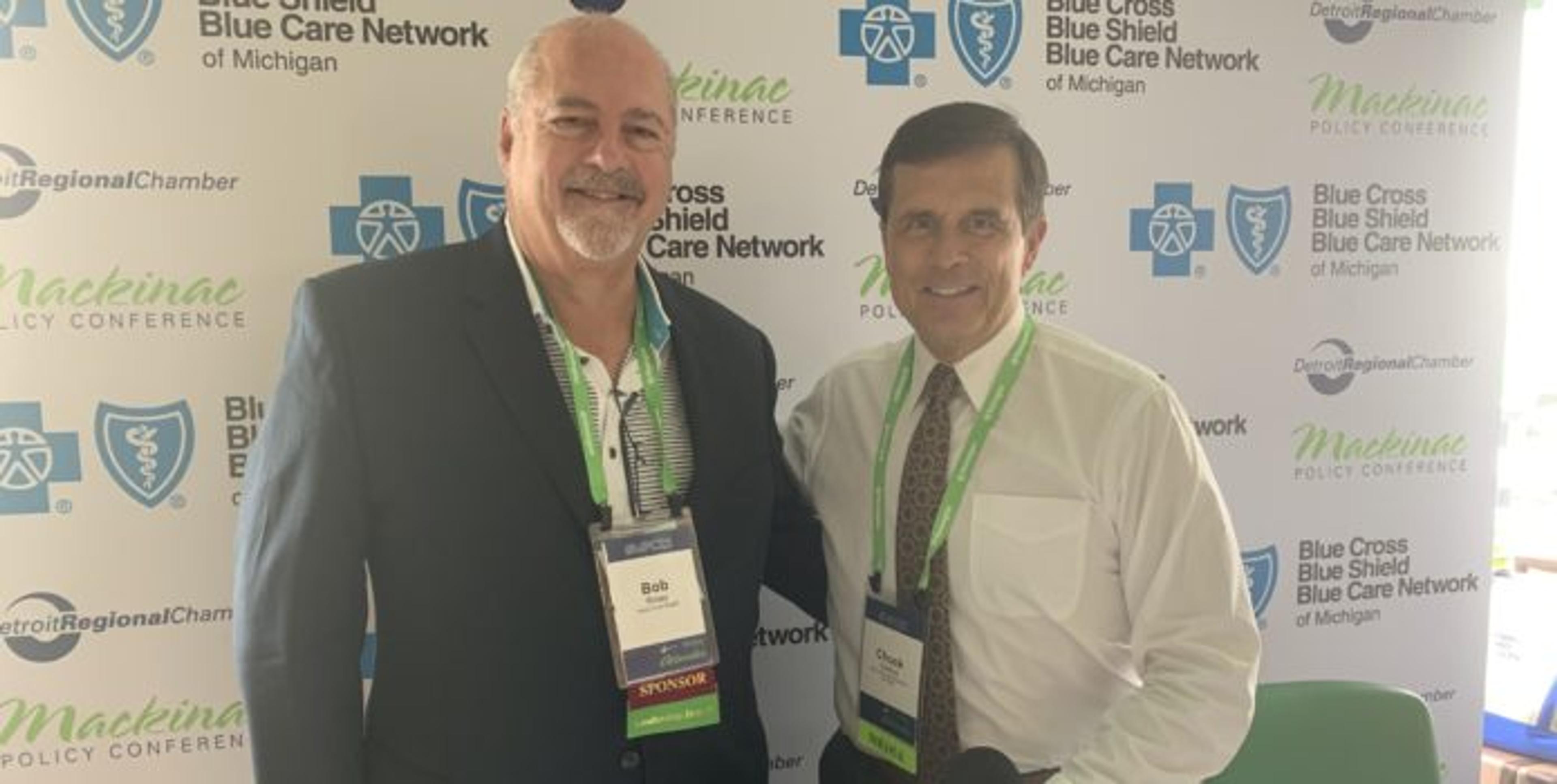 Chuck Gaidica with Bob Riney