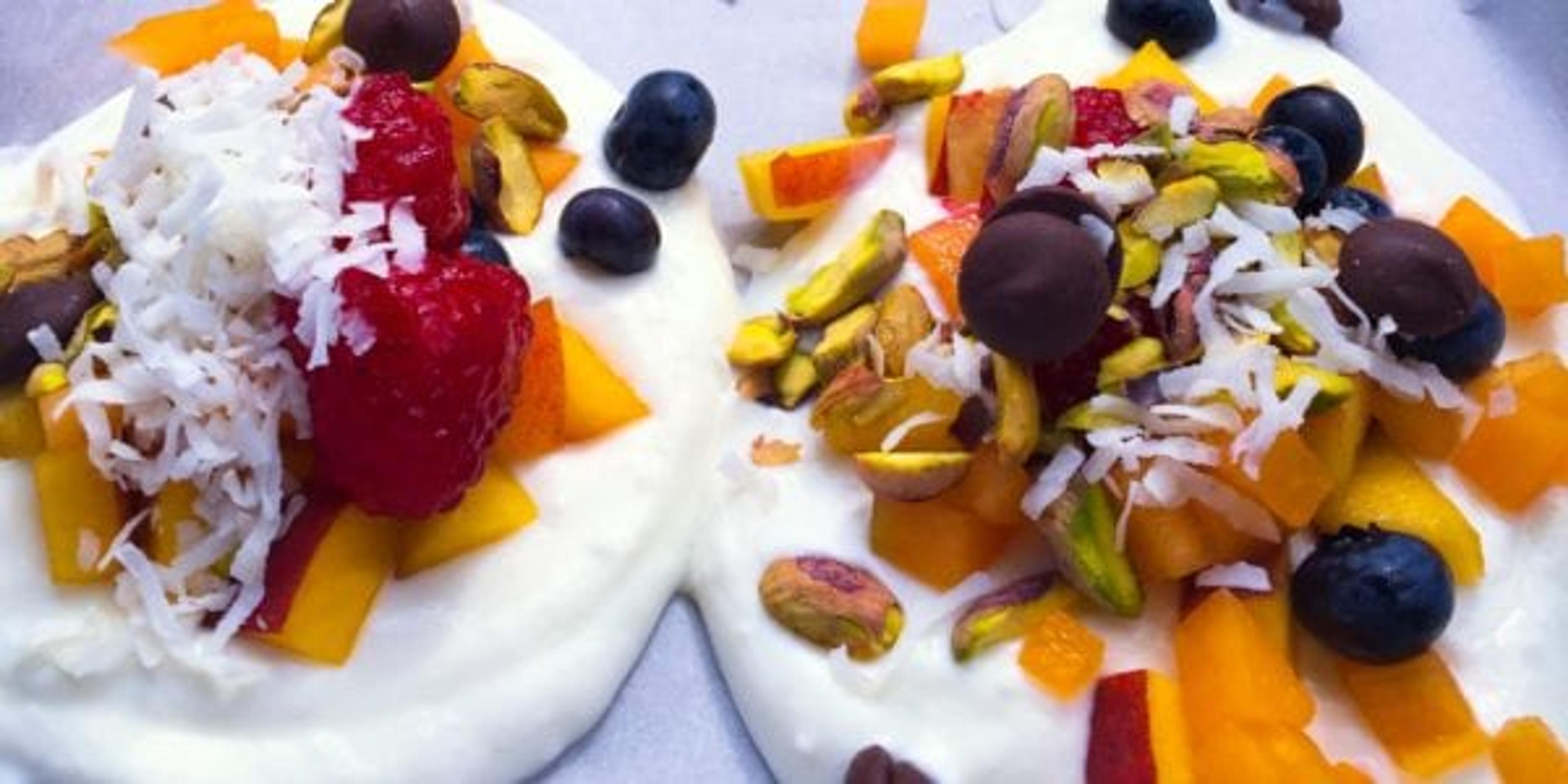 Greek yogurt fruit bark